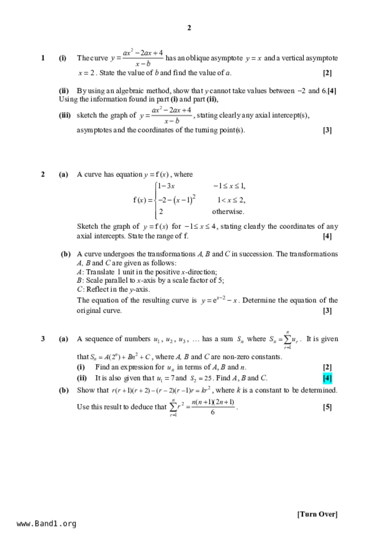 JC2Maths試卷