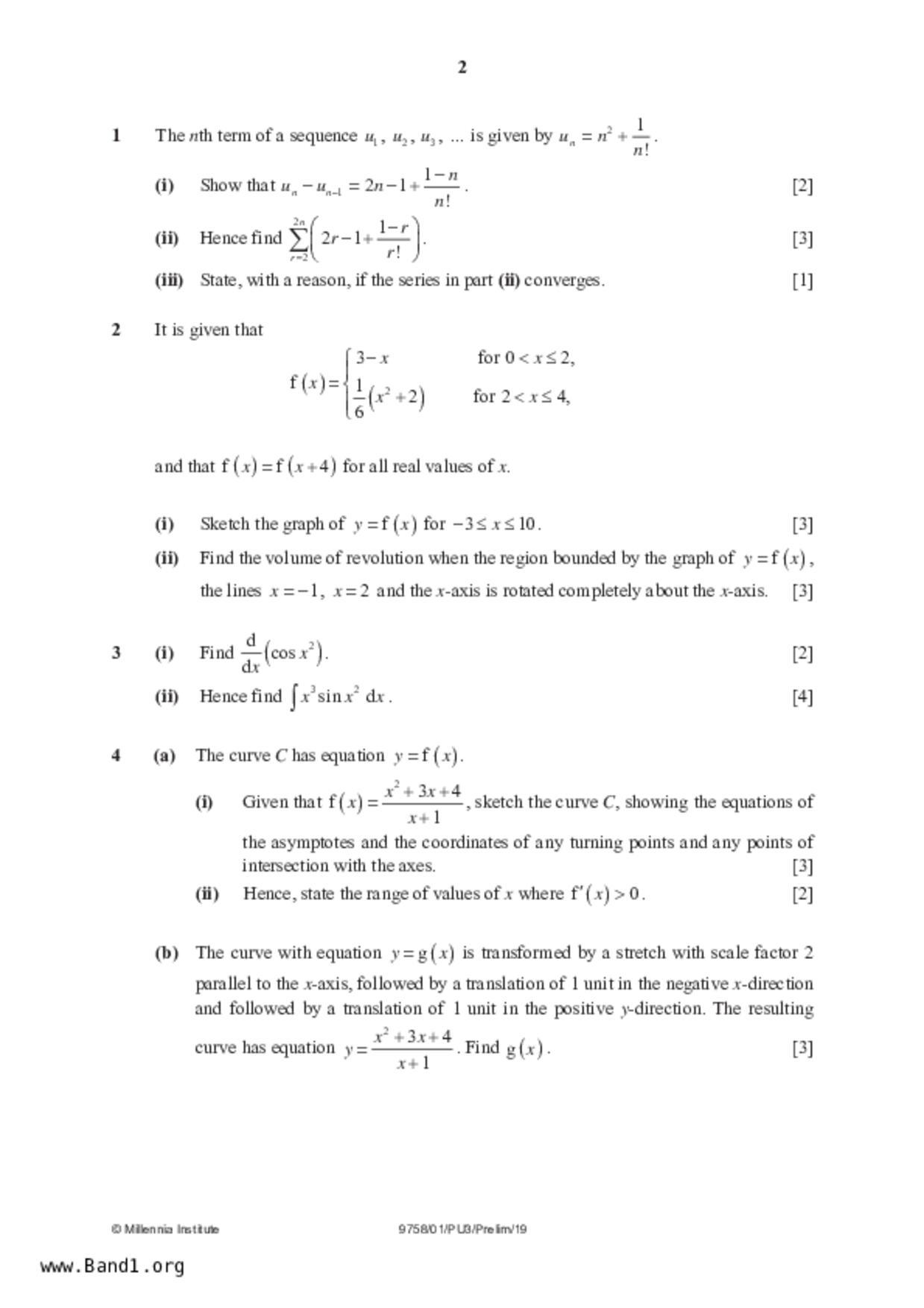 JC2Maths試卷