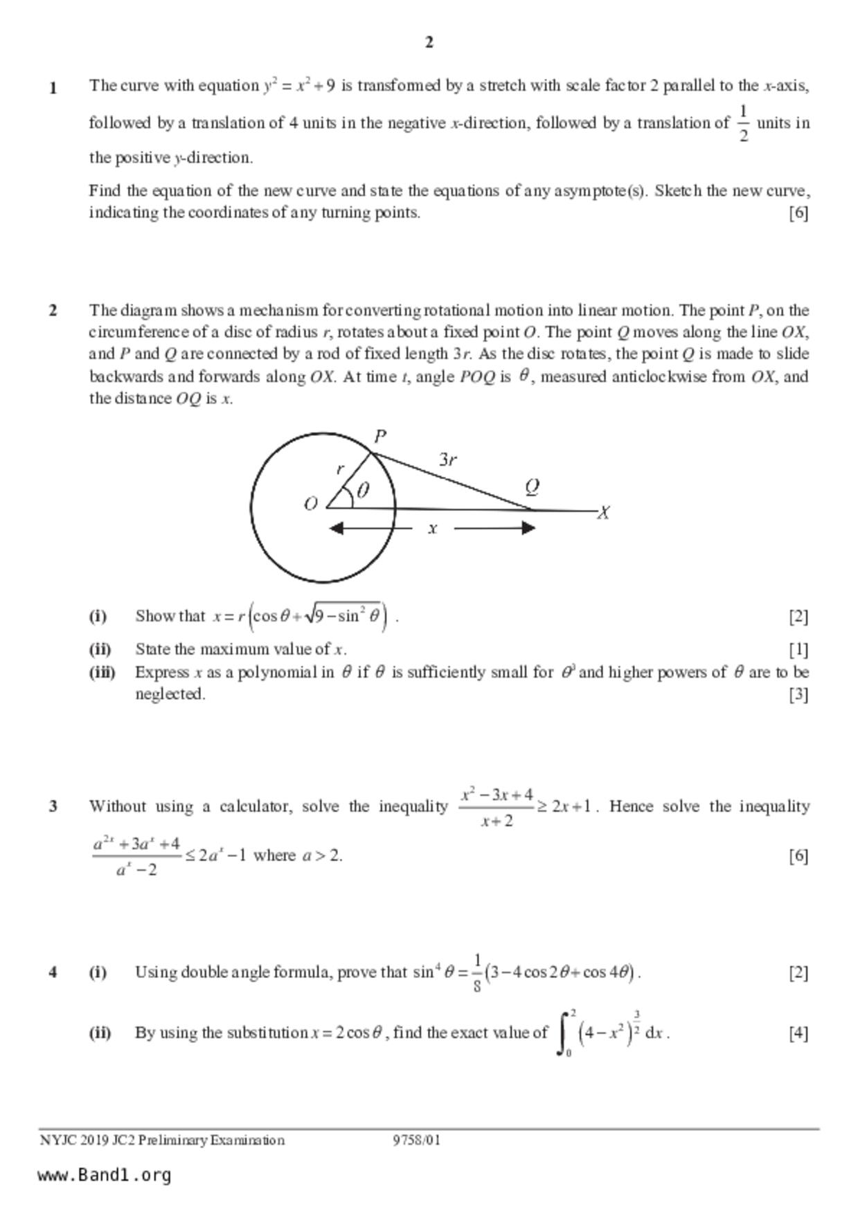 JC2Maths試卷