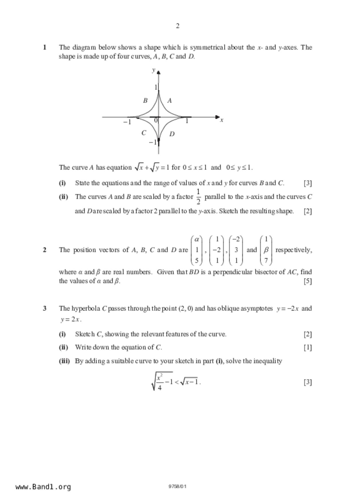 JC2Maths試卷