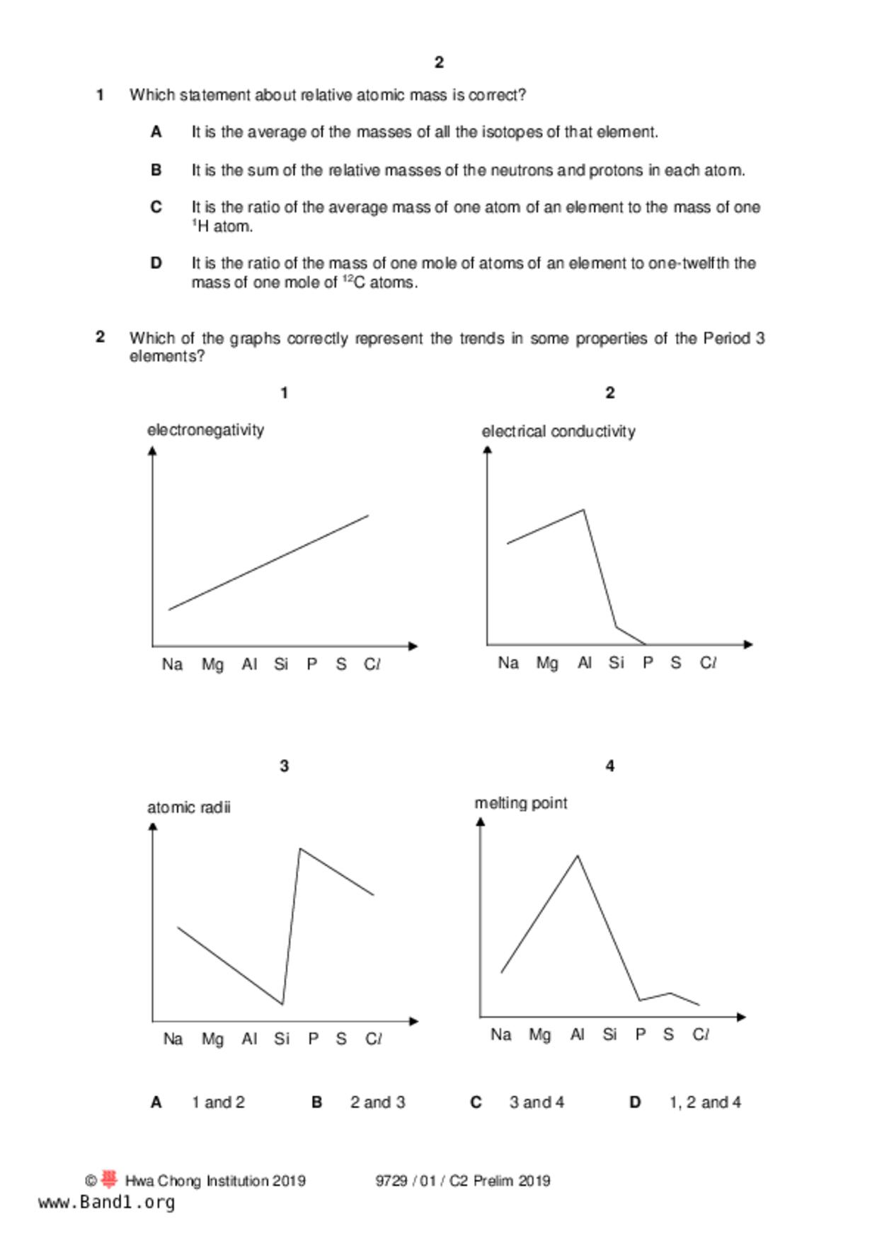 JC2Chemistry試卷