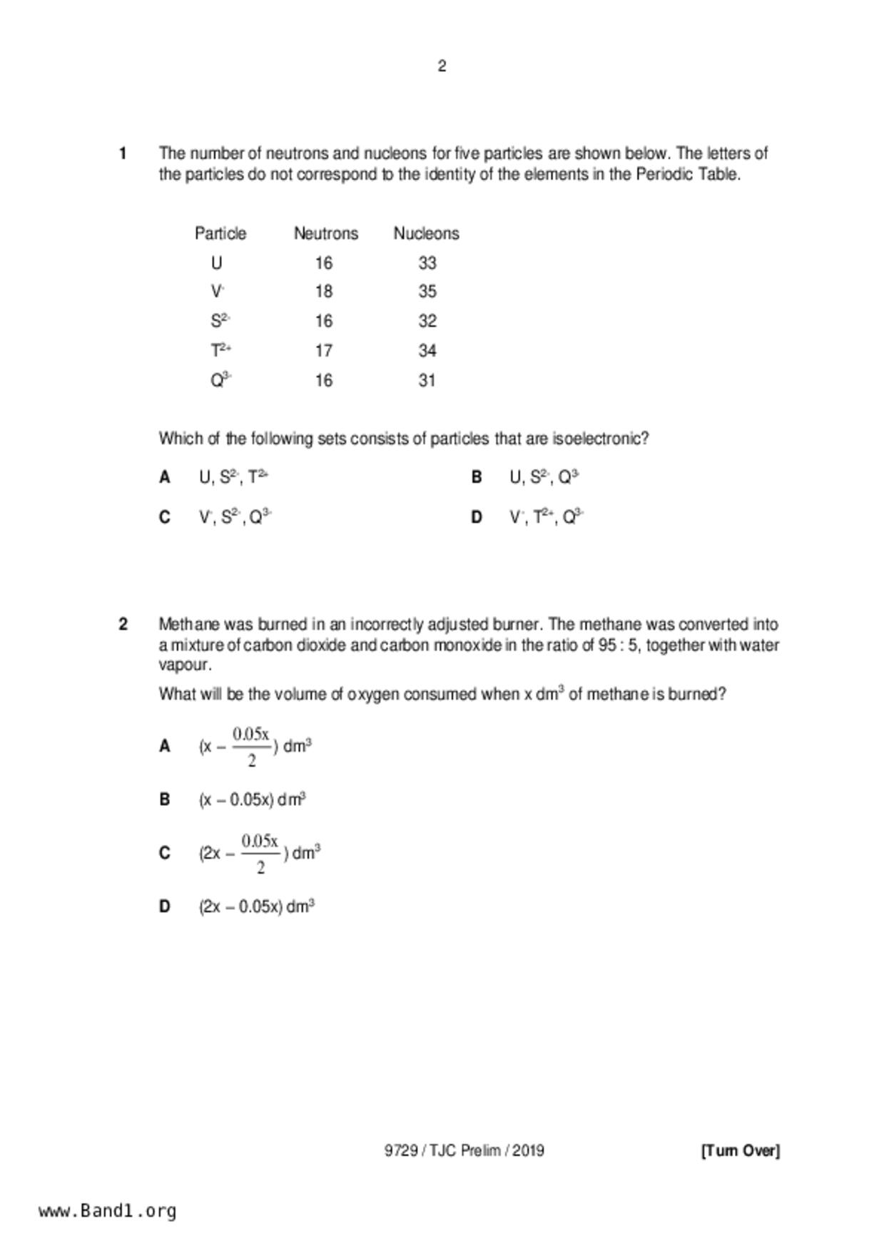 JC2Chemistry試卷
