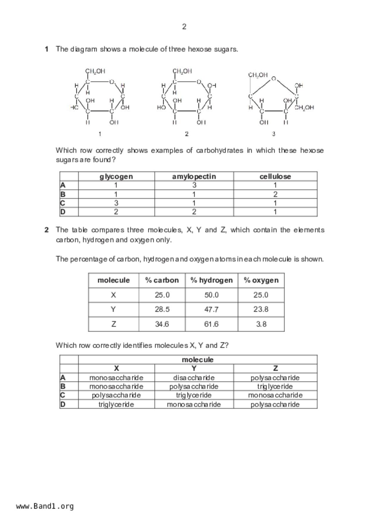 JC2Biology試卷