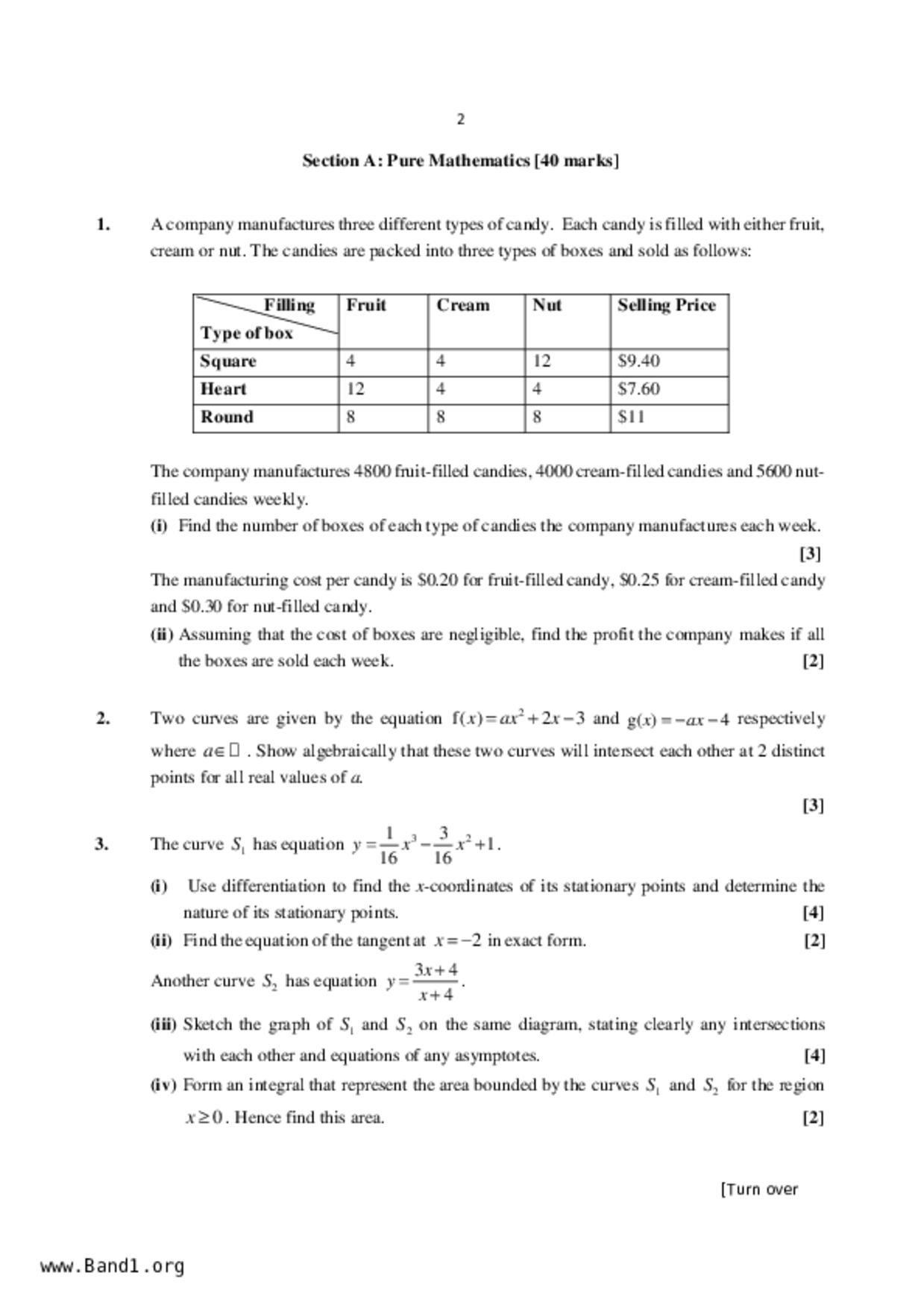 JC2Maths試卷