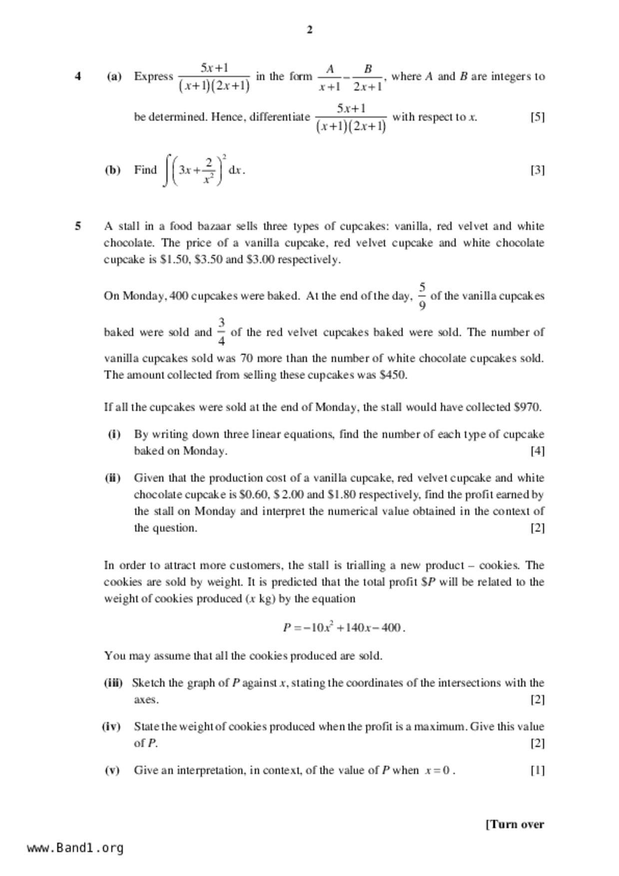 JC2Maths試卷
