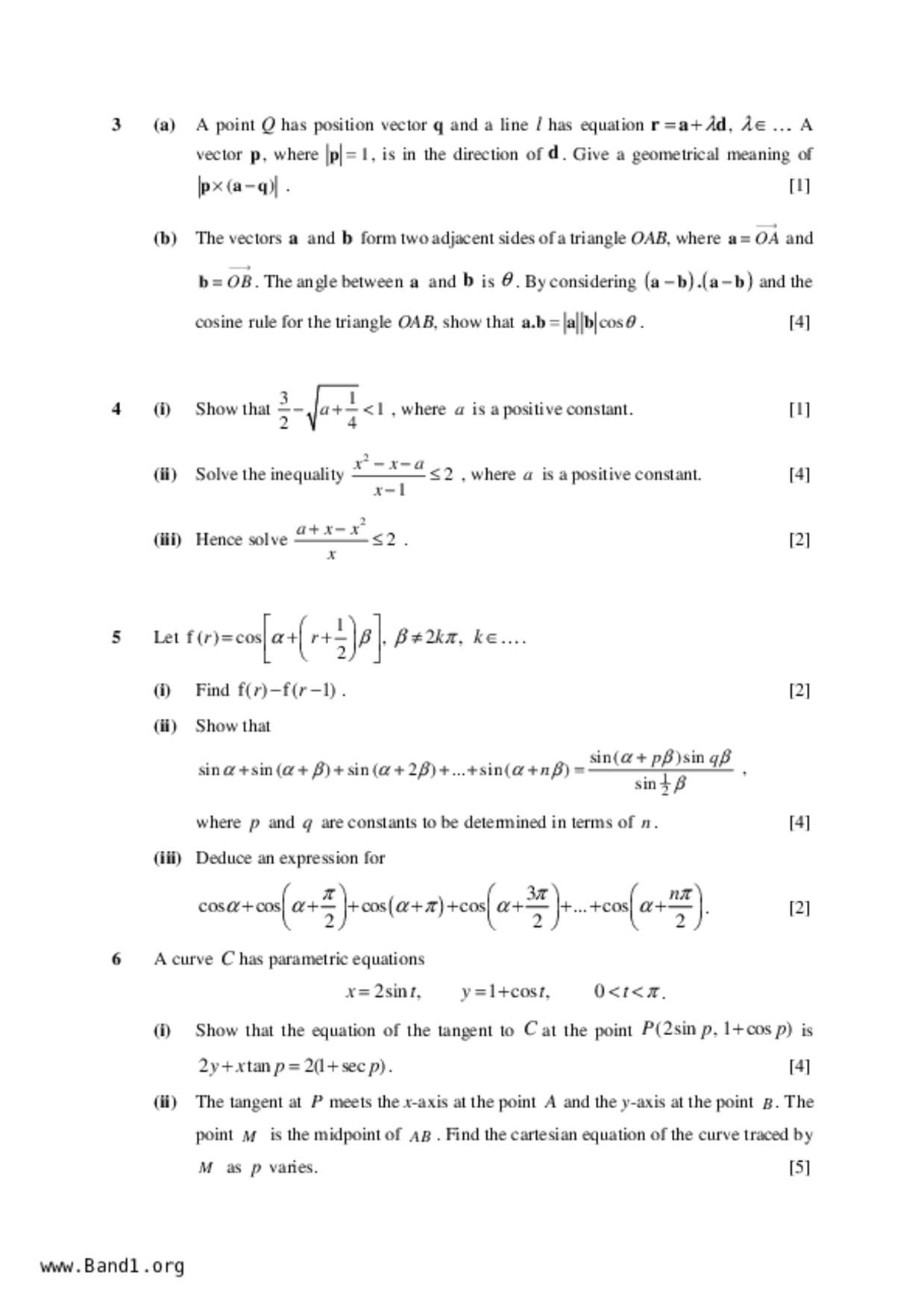JC2Maths試卷
