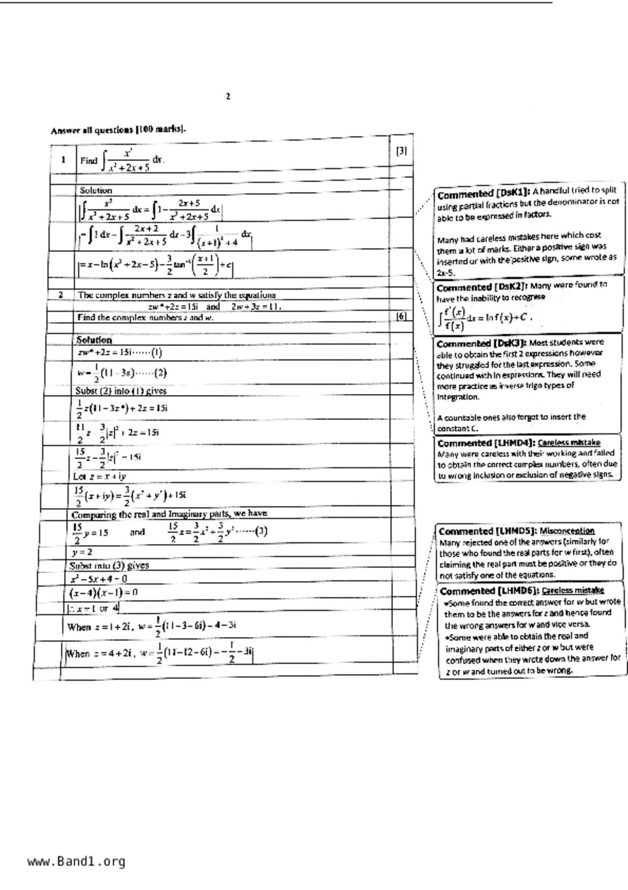 JC2Maths試卷