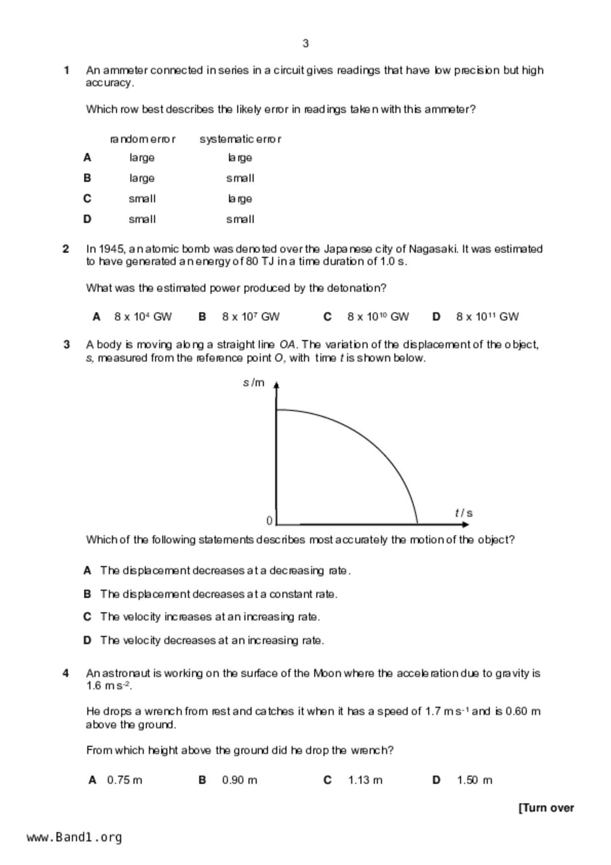 JC2Physics試卷