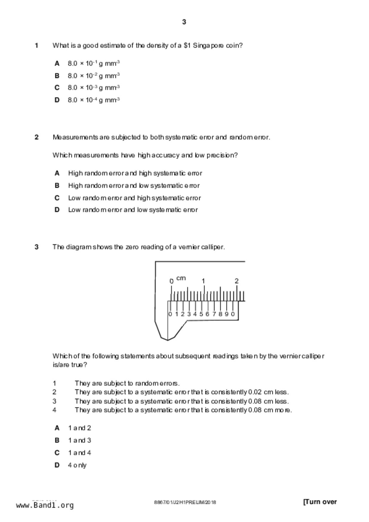 JC2Physics試卷