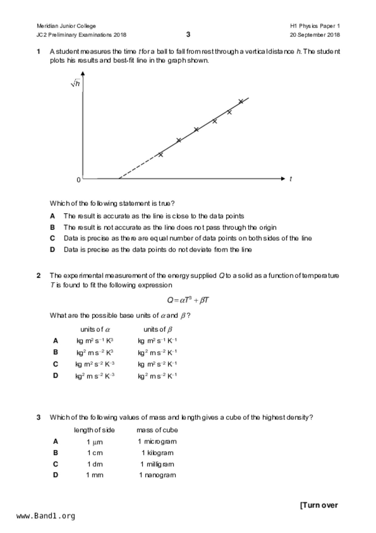 JC2Physics試卷