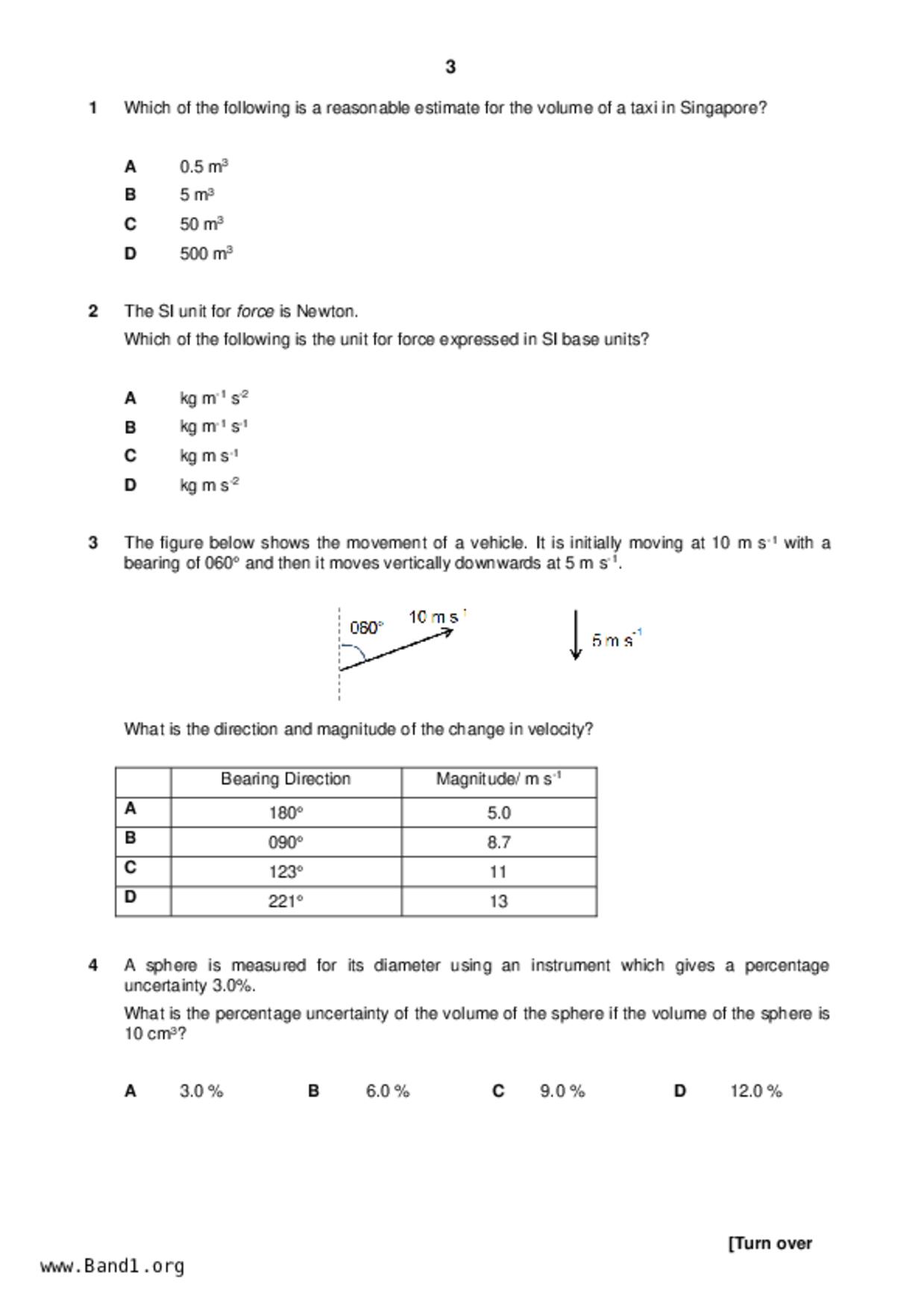 JC2Physics試卷