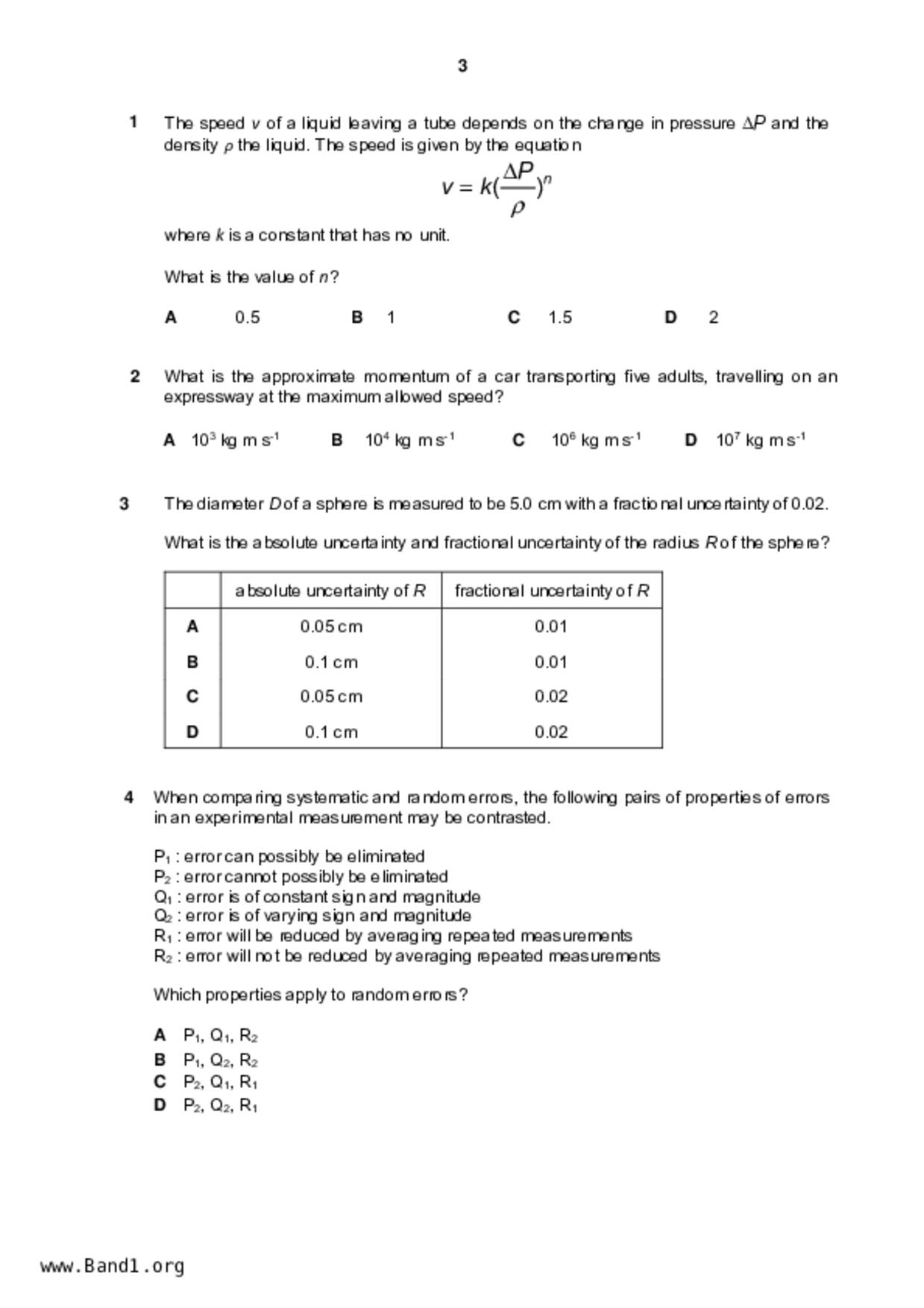 JC2Physics試卷