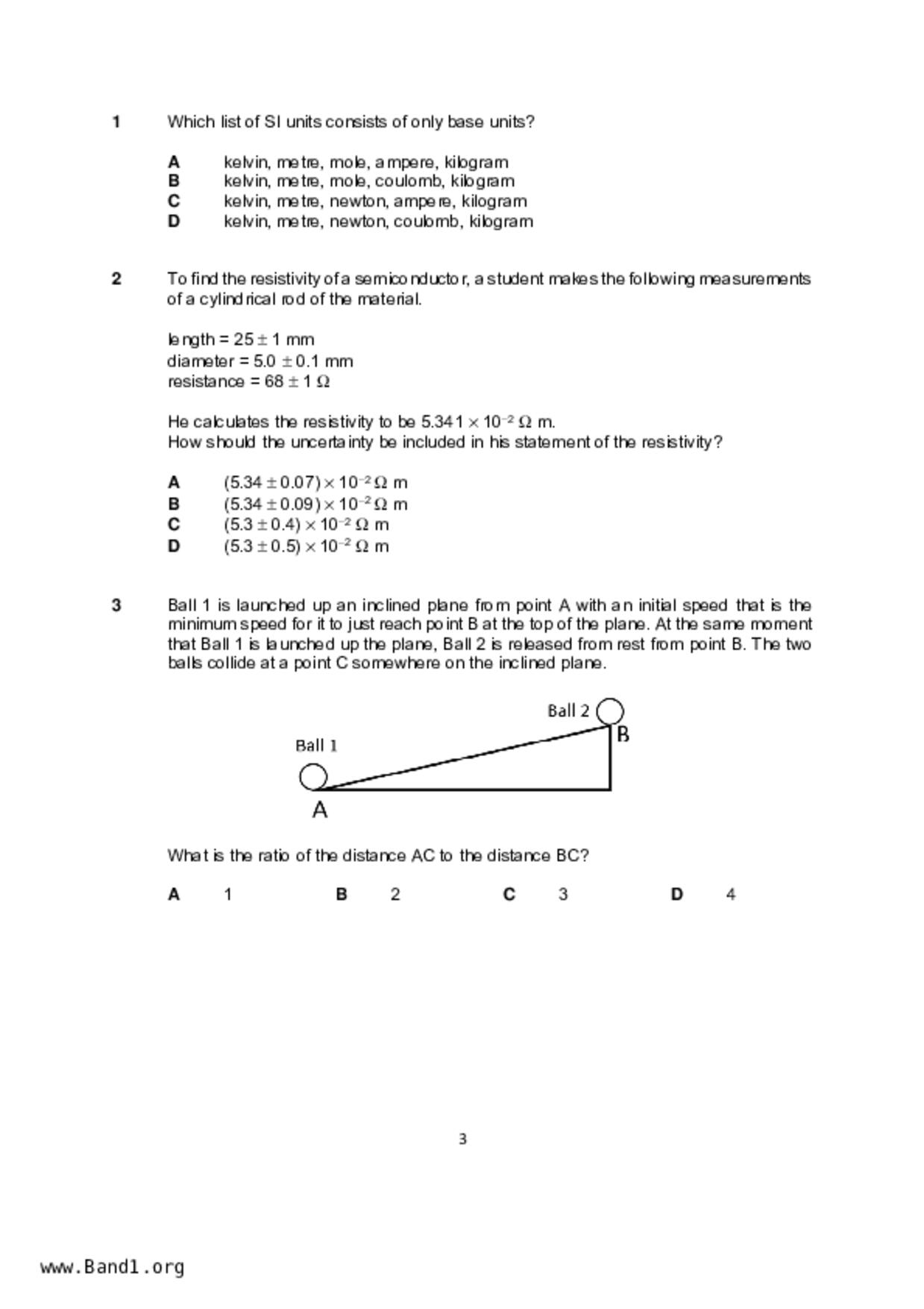 JC2Physics試卷