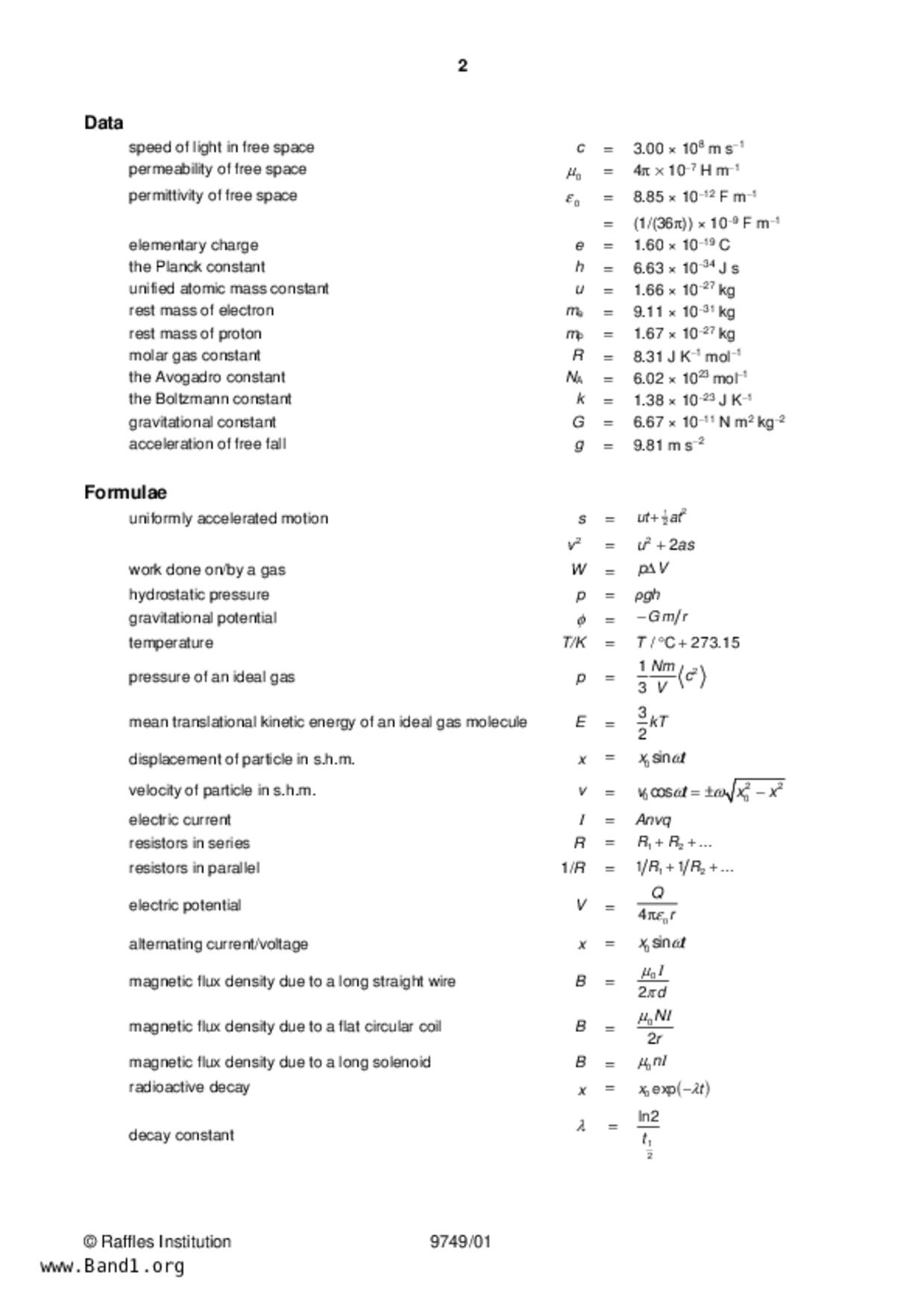 JC2Physics試卷