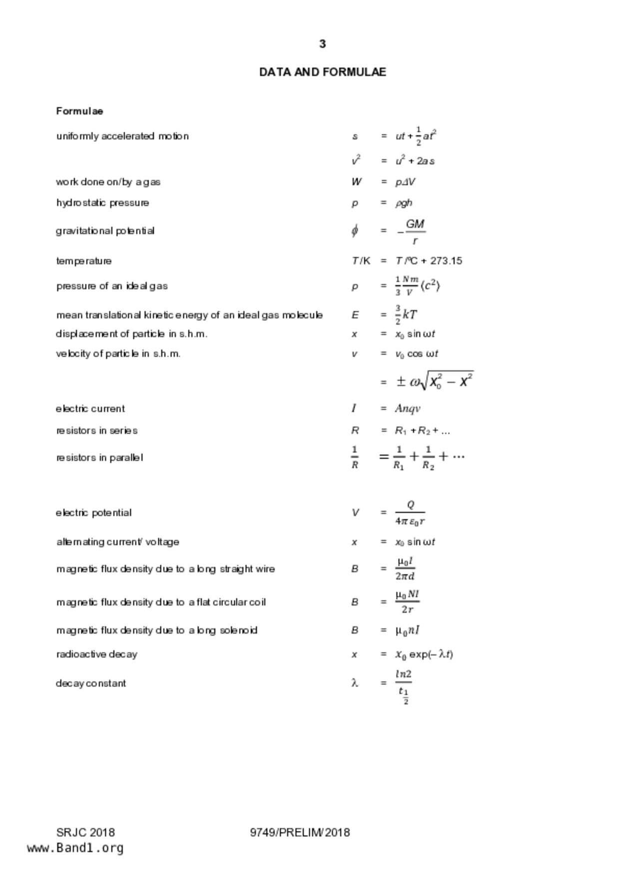 JC2Physics試卷