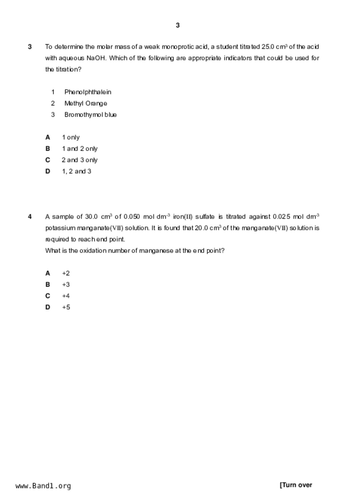 JC2Chemistry試卷