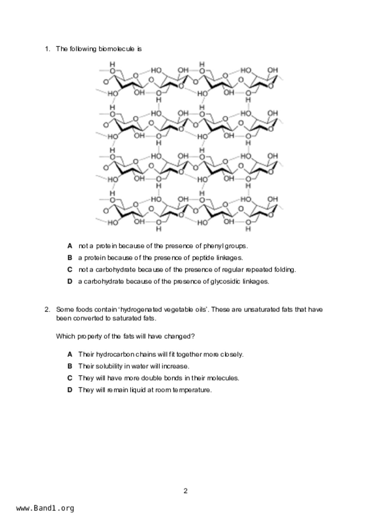 JC2Biology試卷