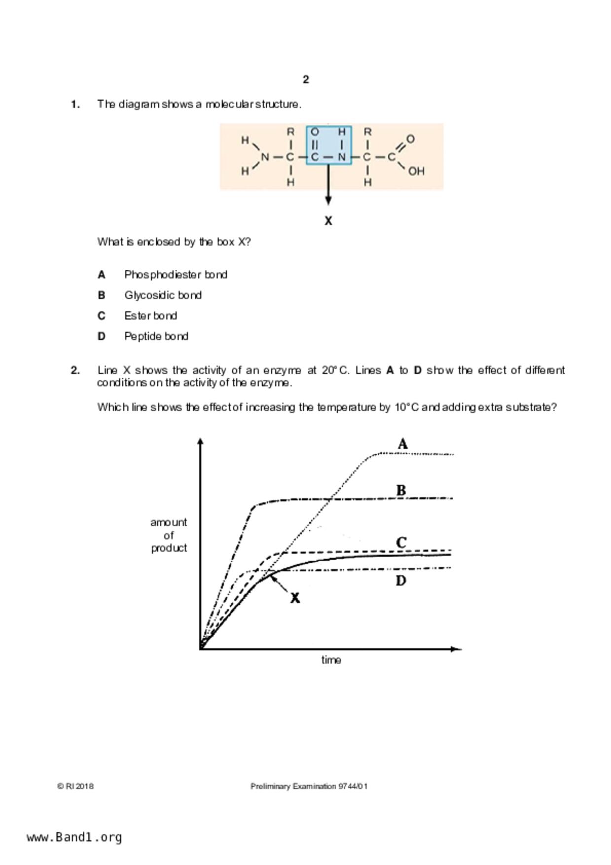 JC2Biology試卷