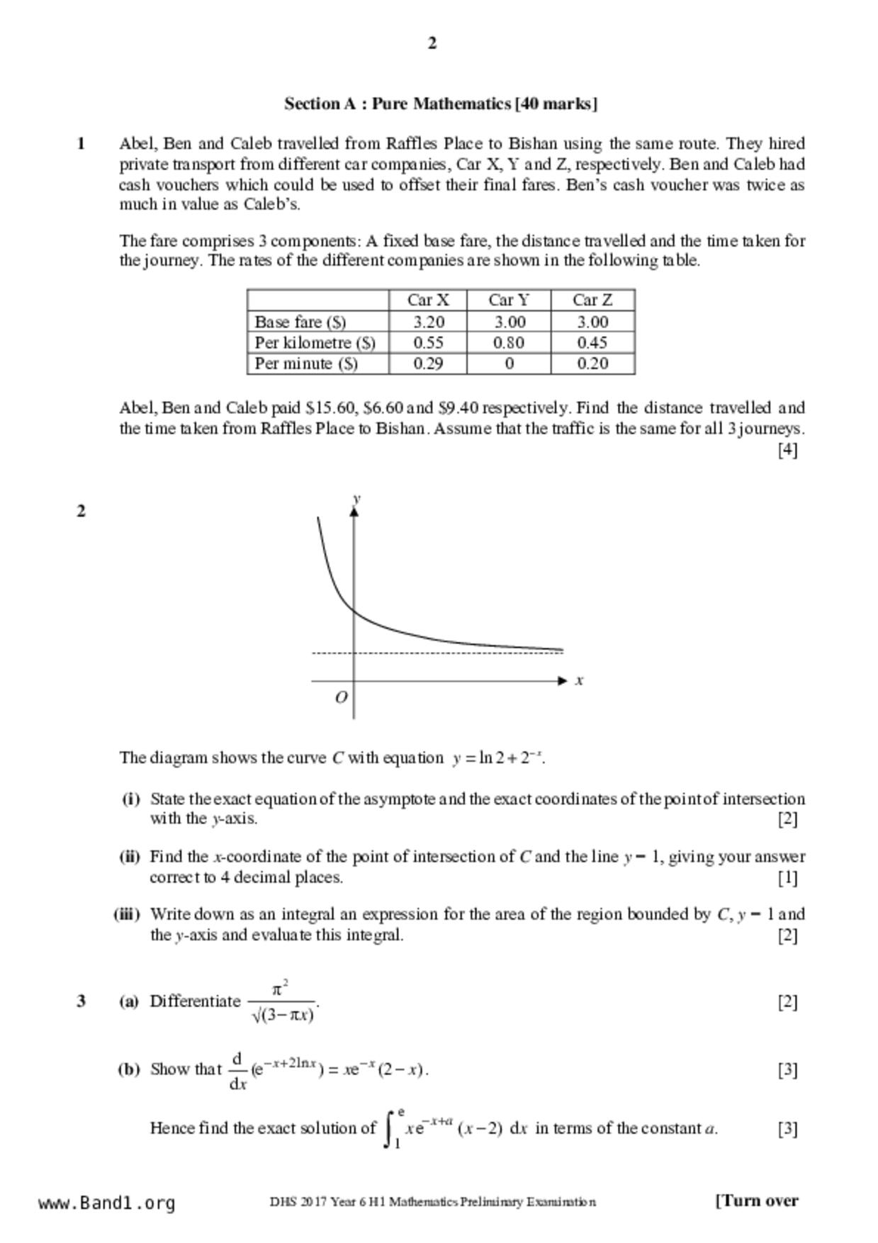 JC2Maths試卷
