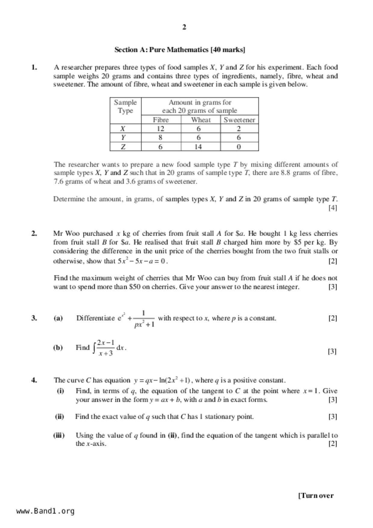 JC2Maths試卷
