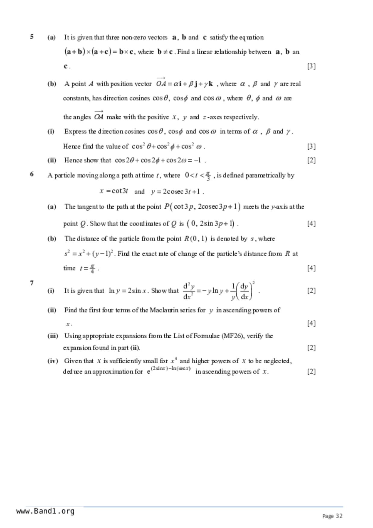 JC2Maths試卷