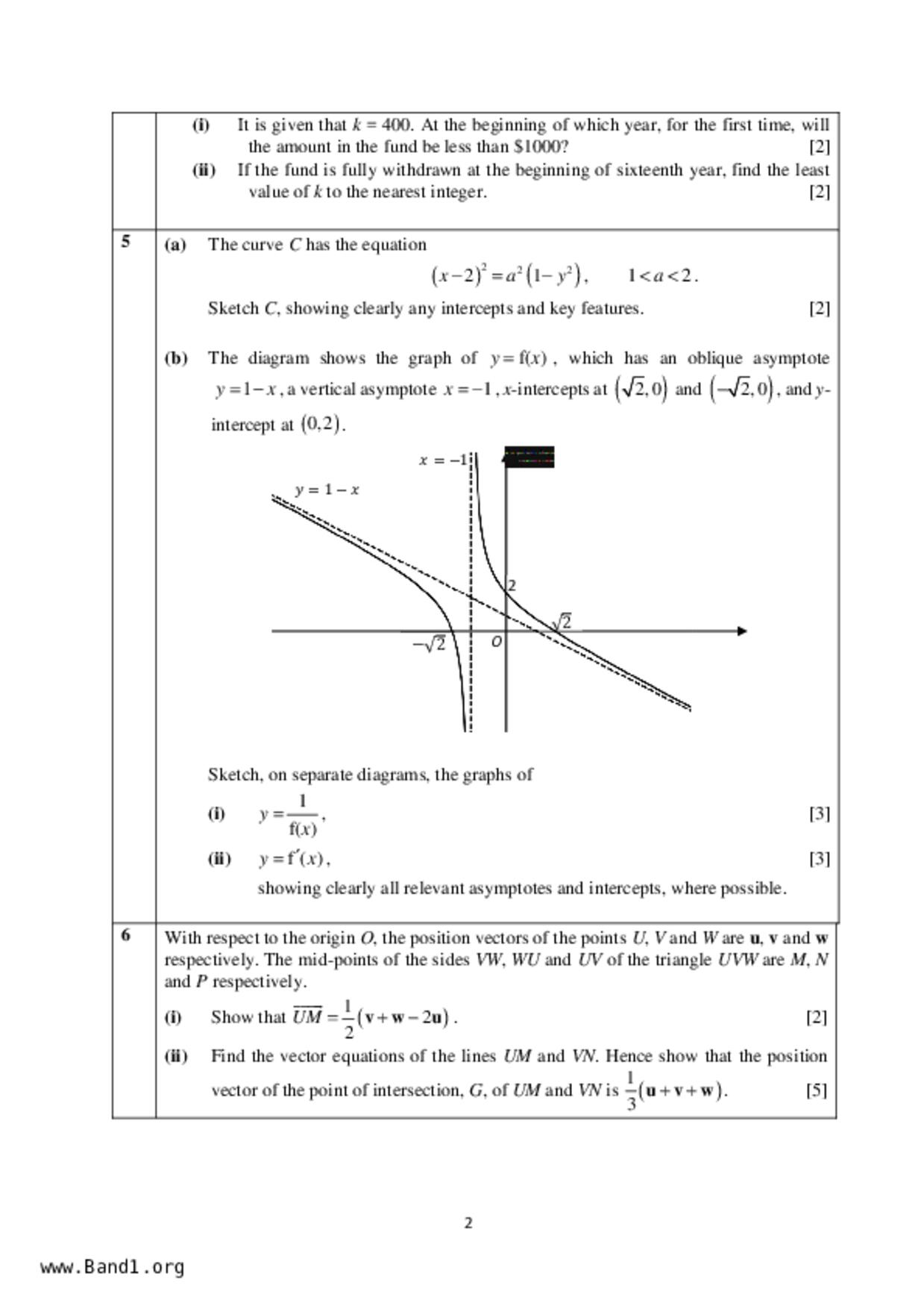 JC2Maths試卷