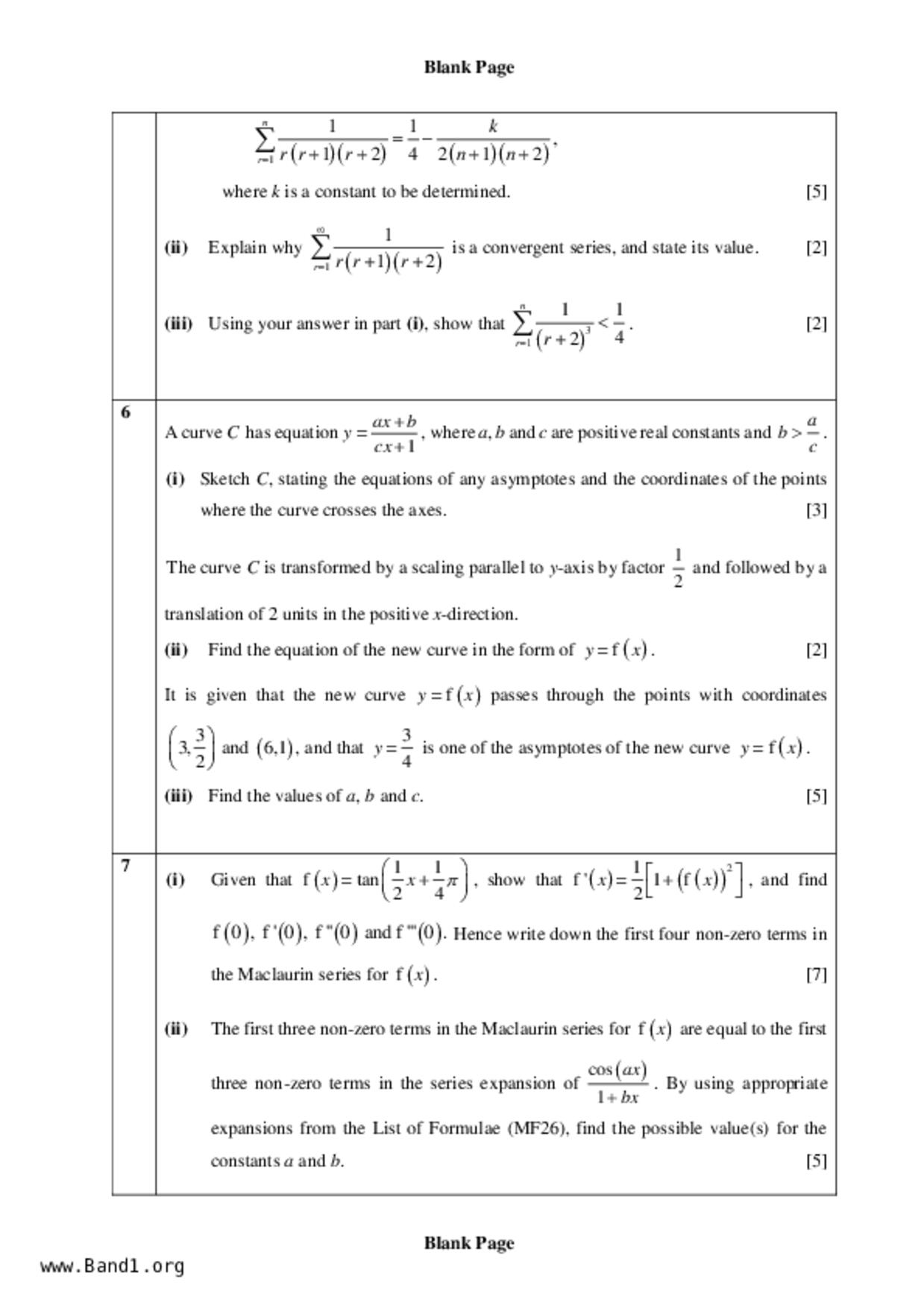 JC2Maths試卷
