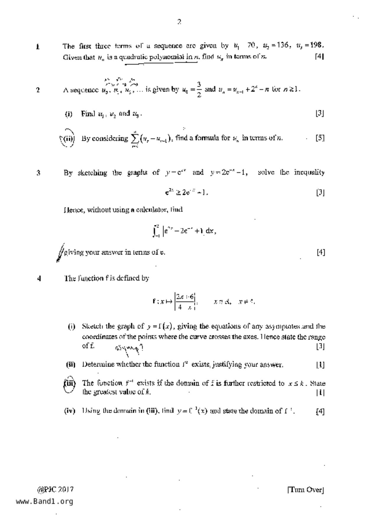 JC2Maths試卷