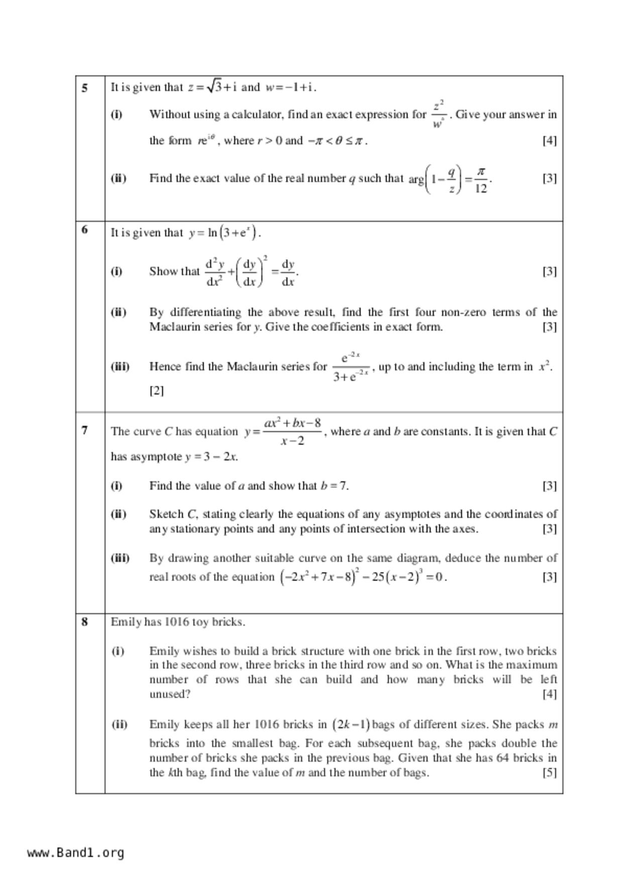 JC2Maths試卷