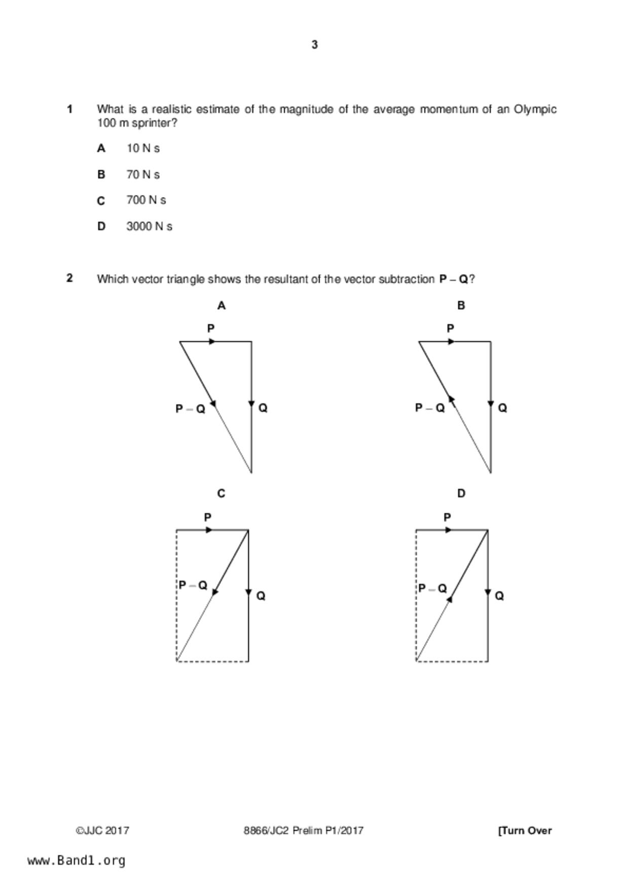 JC2Physics試卷