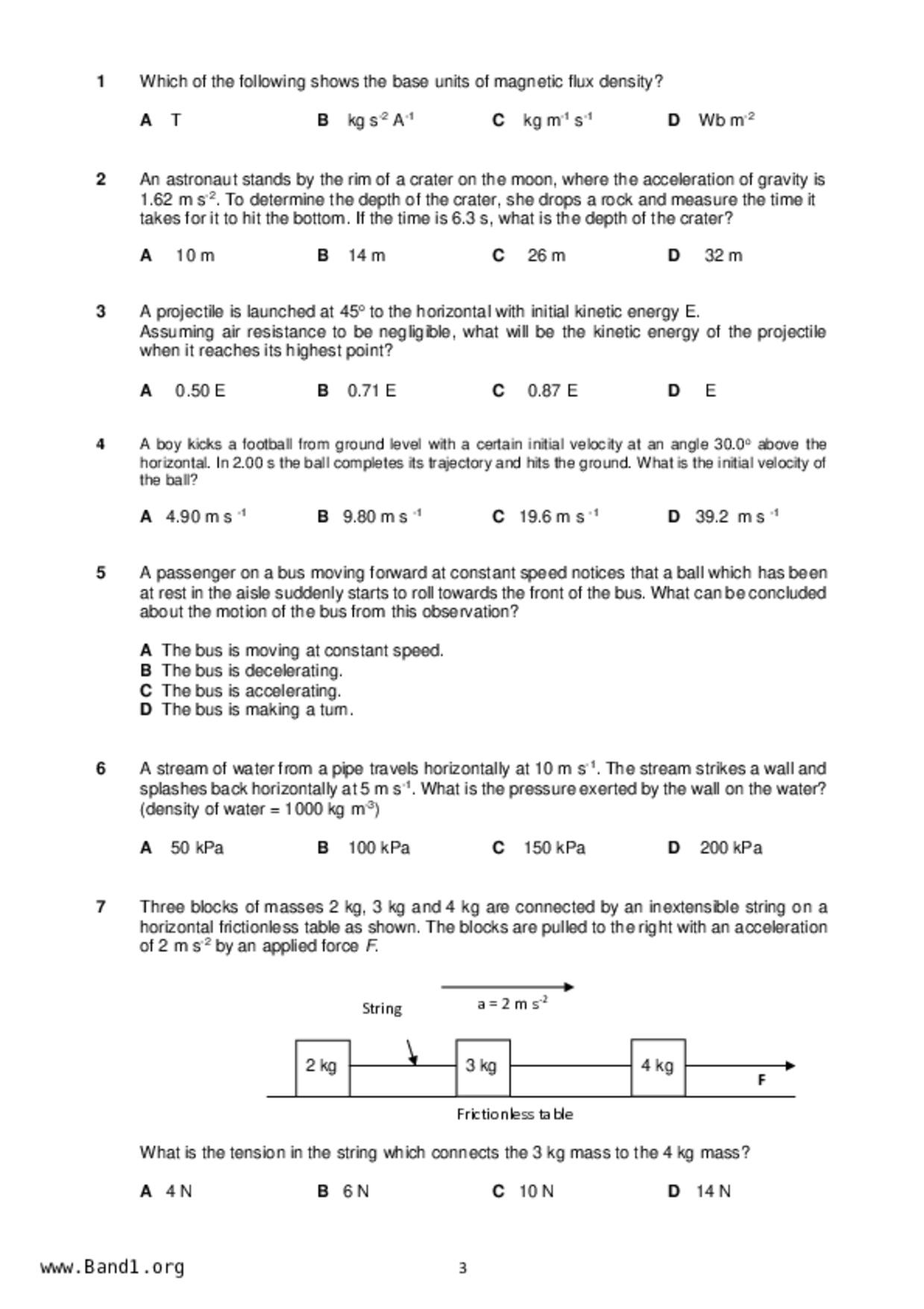 JC2Physics試卷