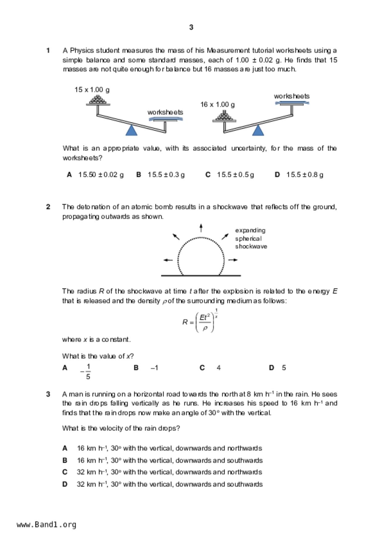 JC2Physics試卷