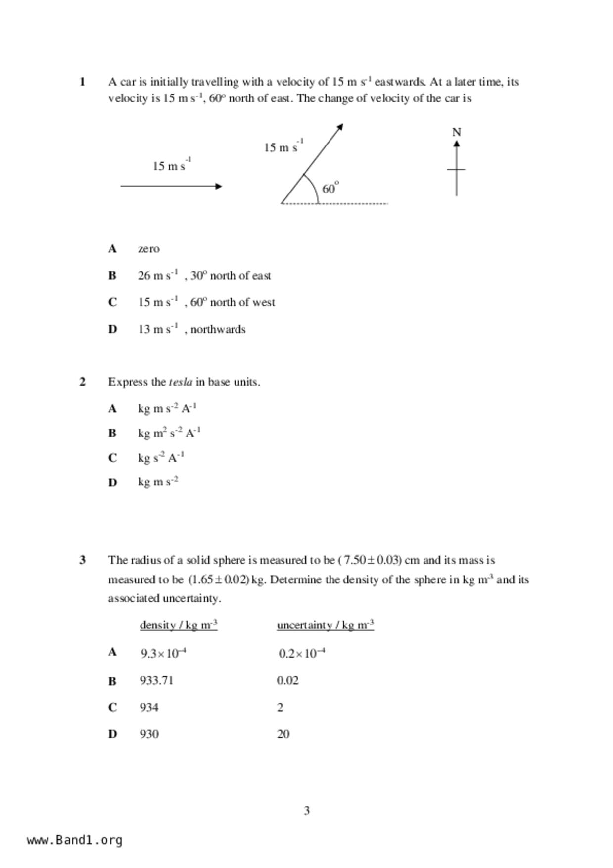 JC2Physics試卷