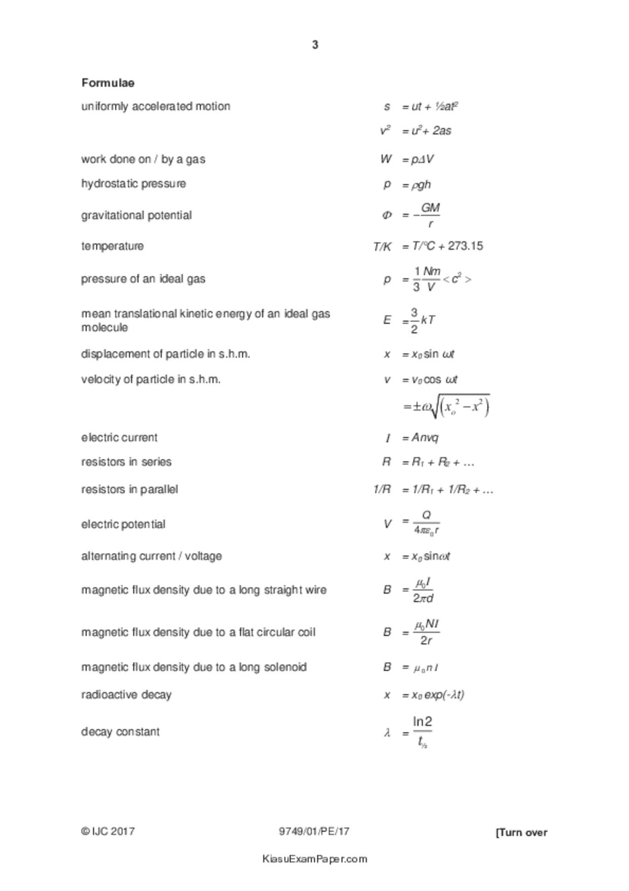 JC2Physics試卷