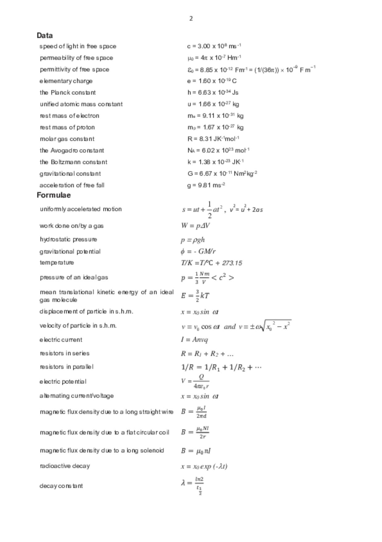 JC2Physics試卷