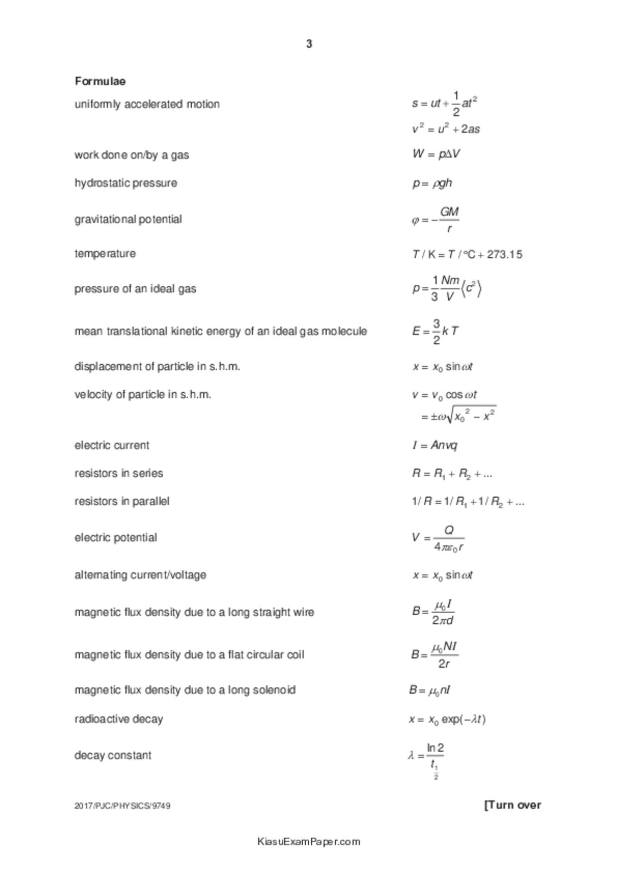 JC2Physics試卷