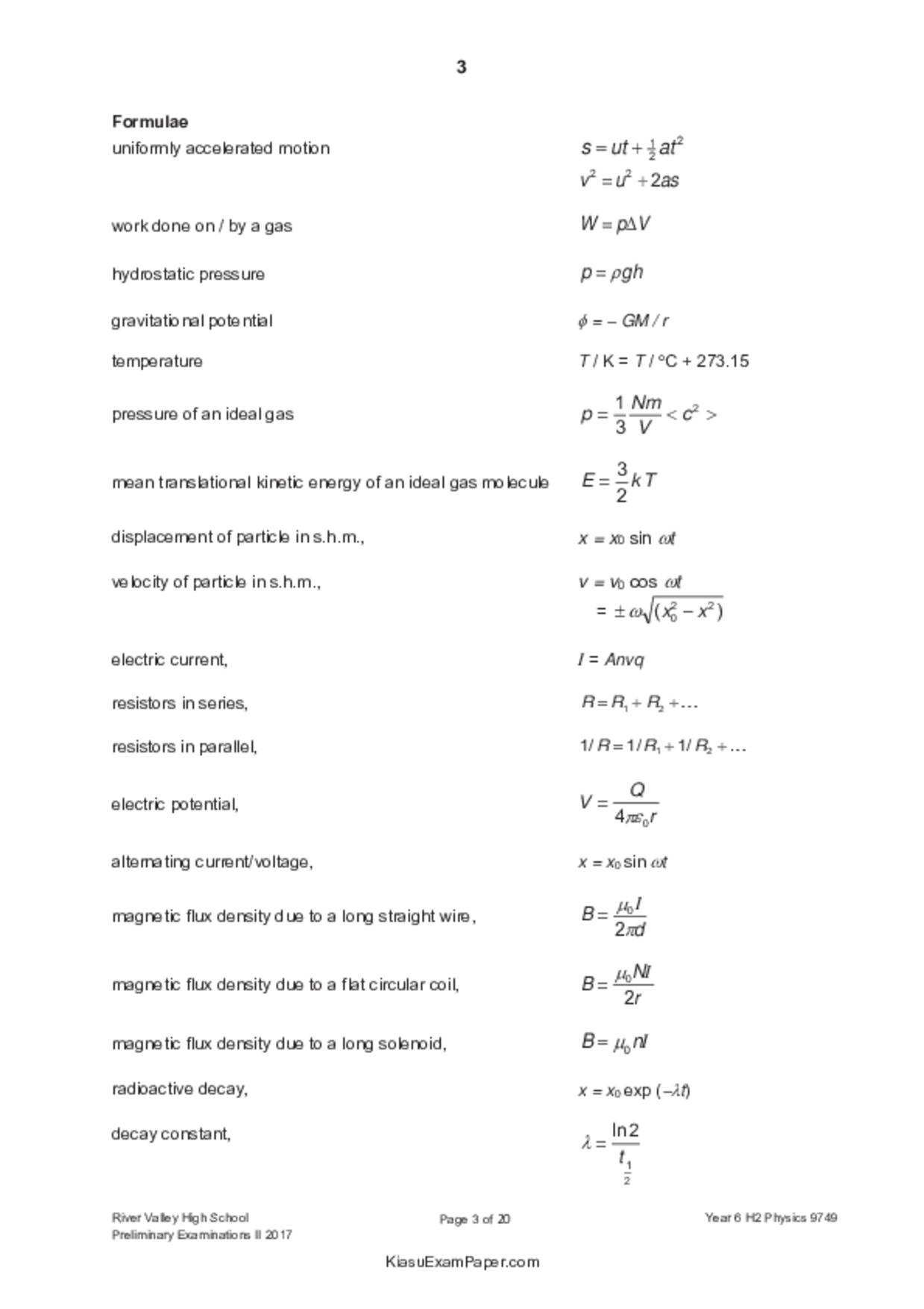 JC2Physics試卷