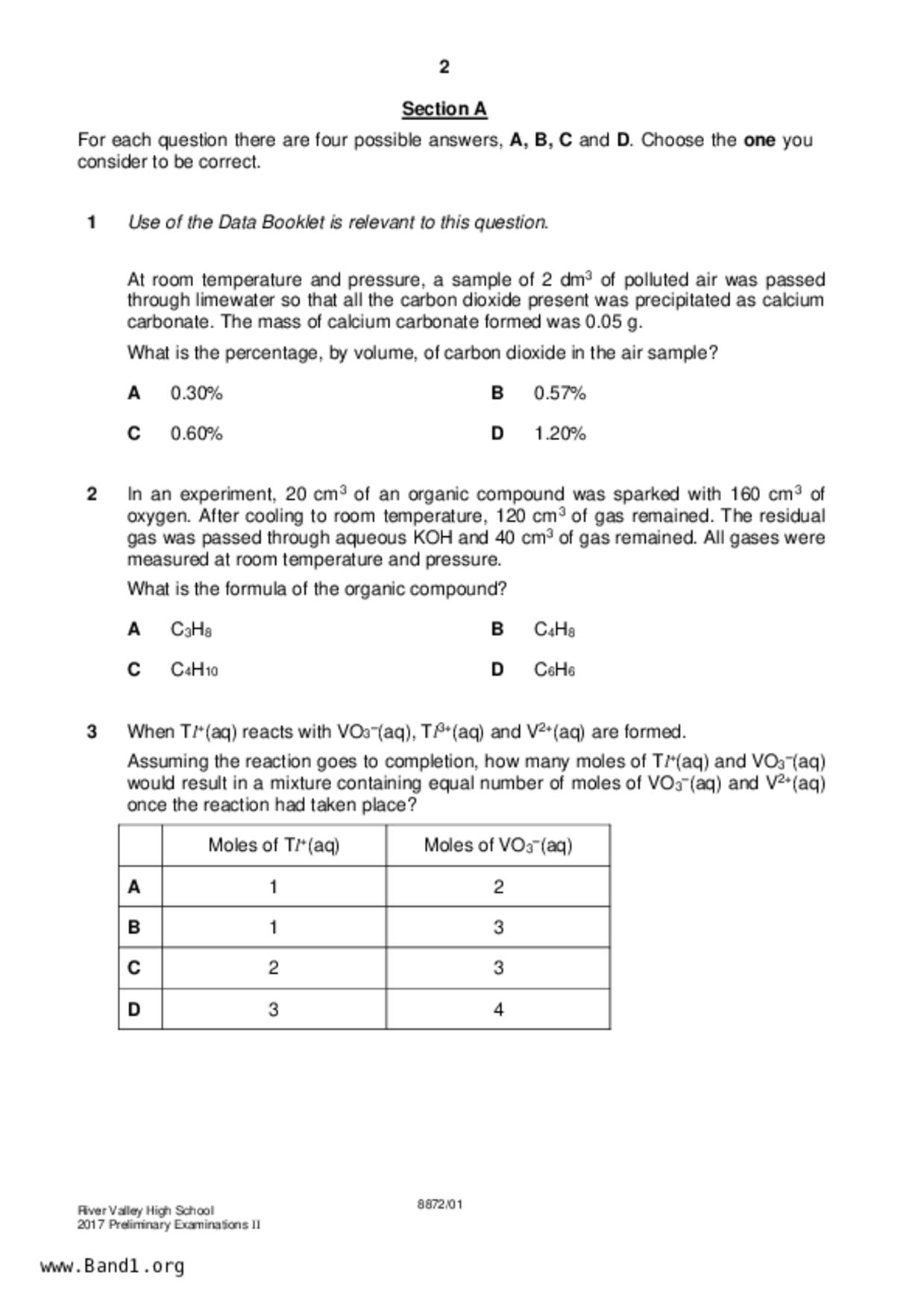 JC2Chemistry試卷
