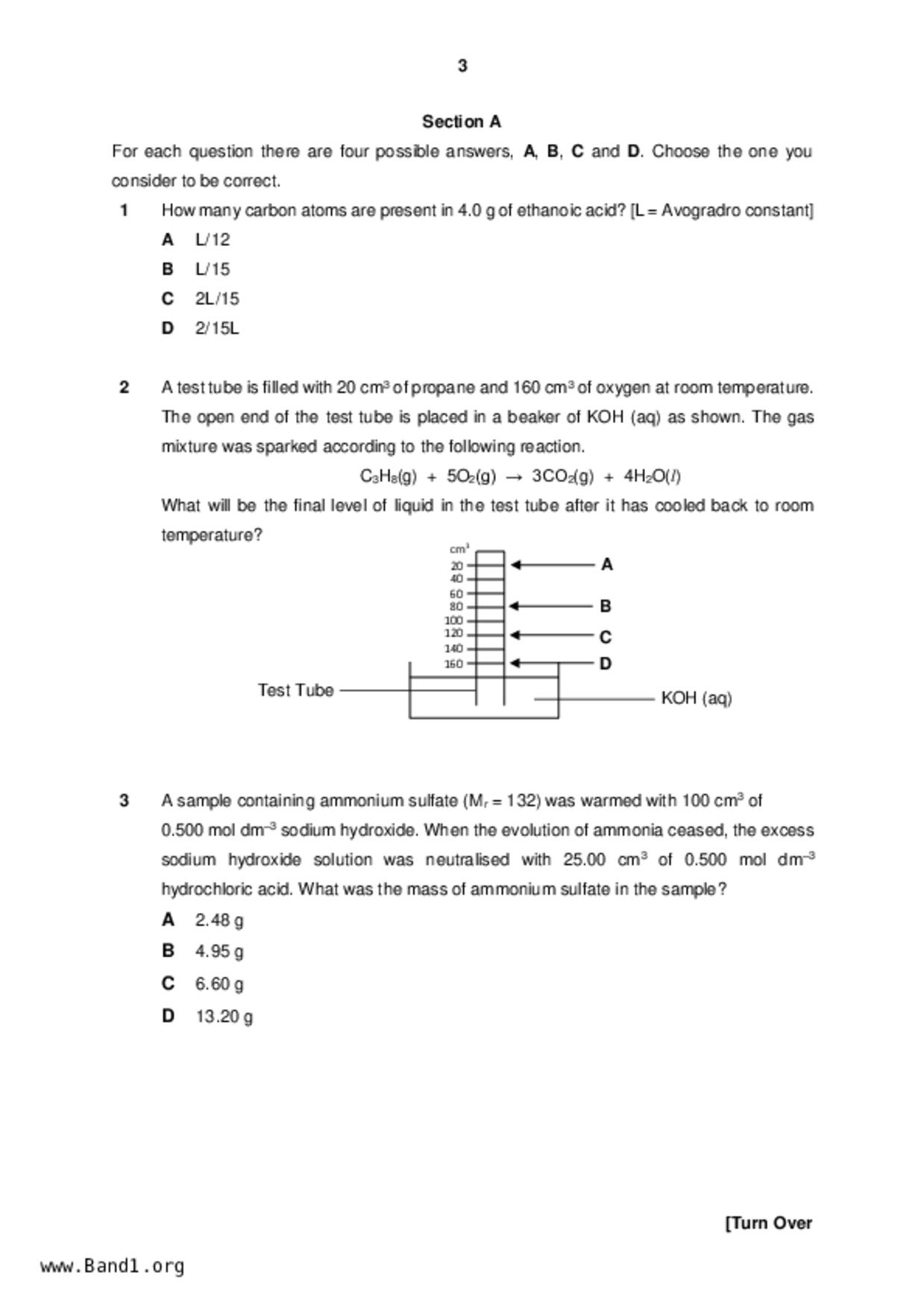 JC2Chemistry試卷