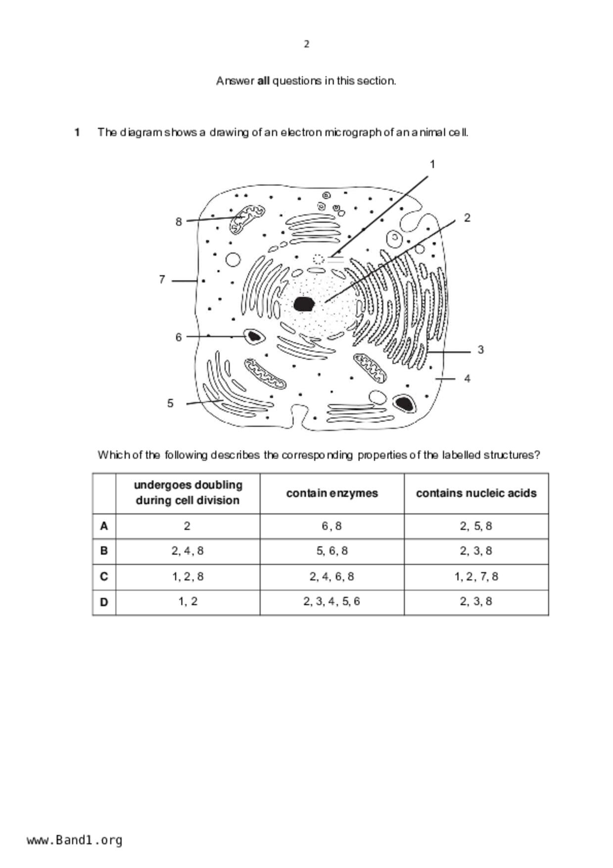 JC2Biology試卷