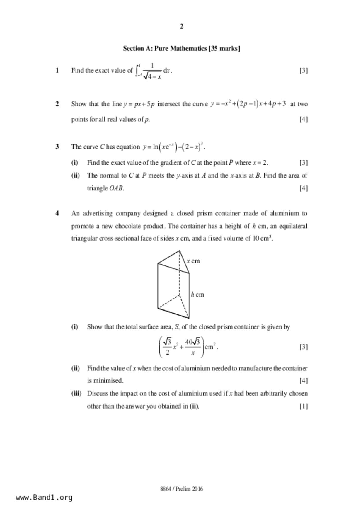 JC2Maths試卷