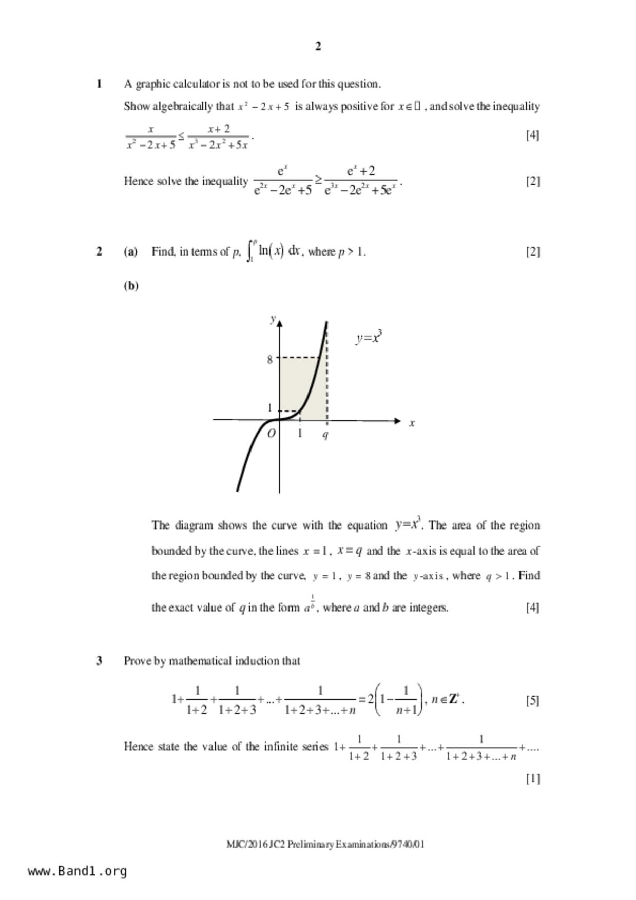 JC2Maths試卷