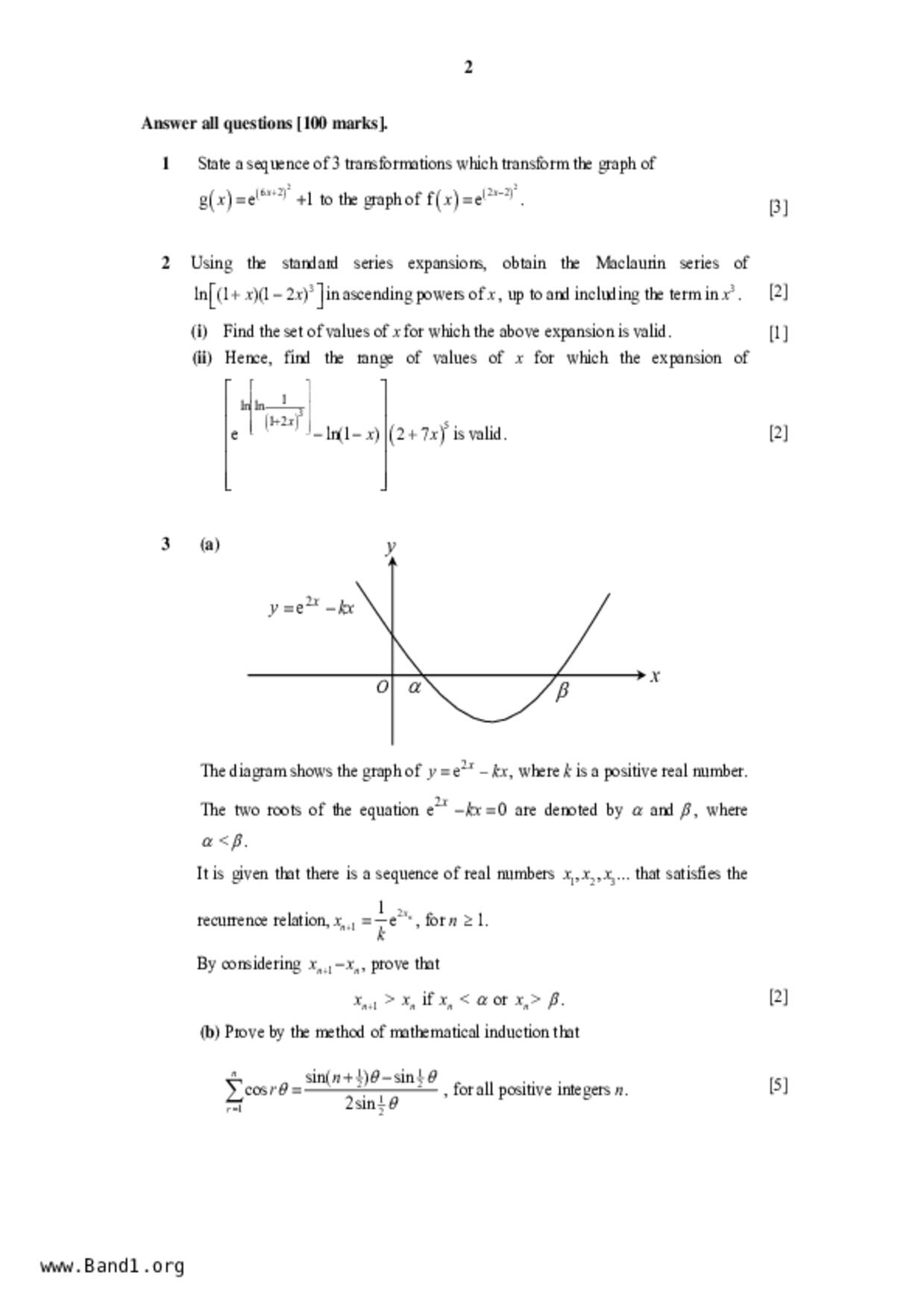 JC2Maths試卷