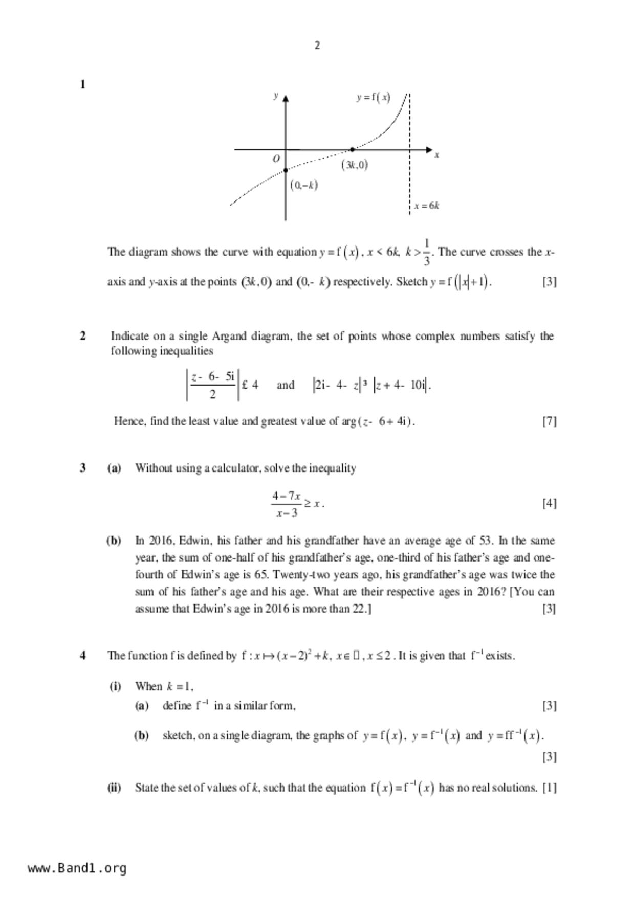 JC2Maths試卷