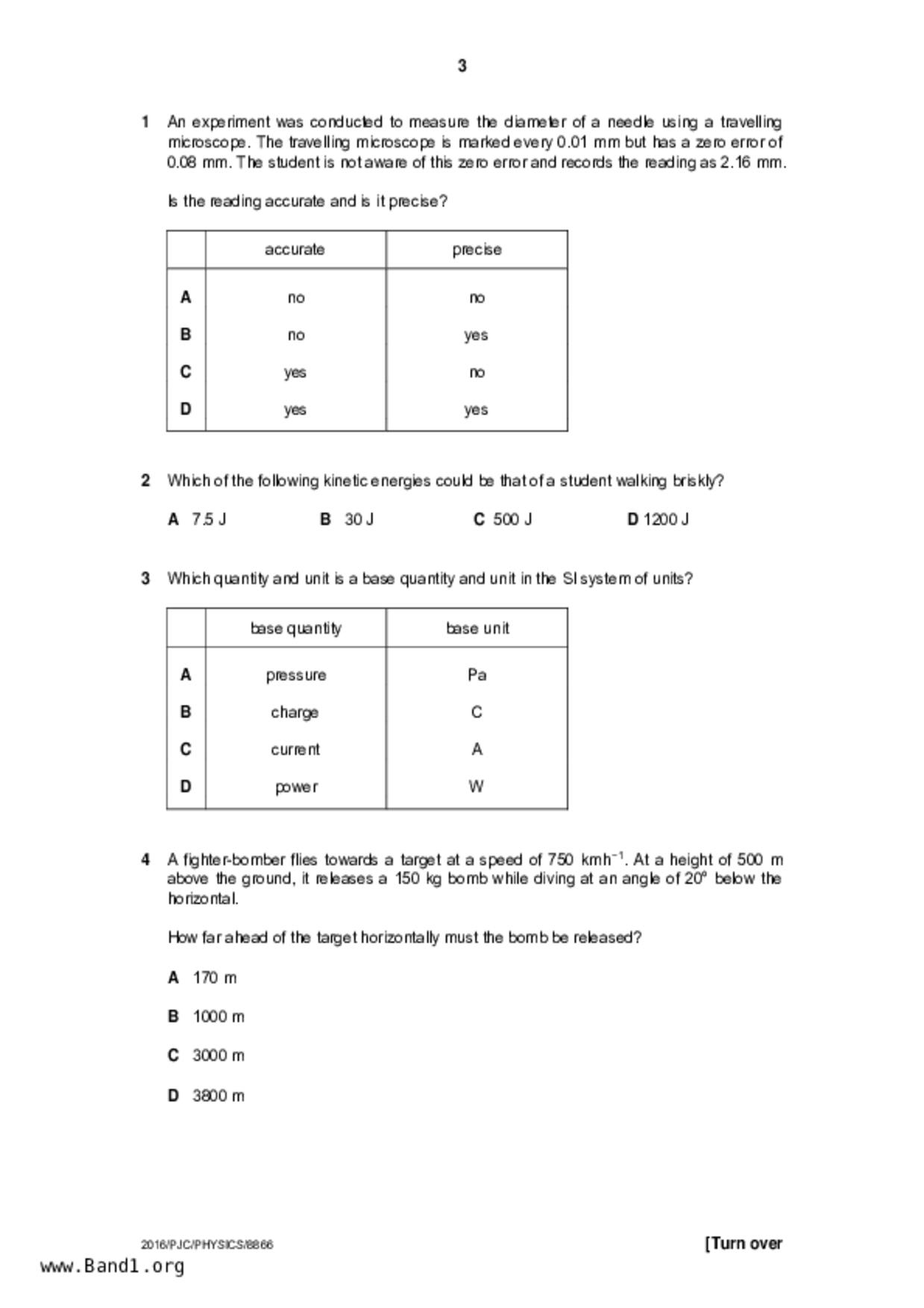 JC2Physics試卷