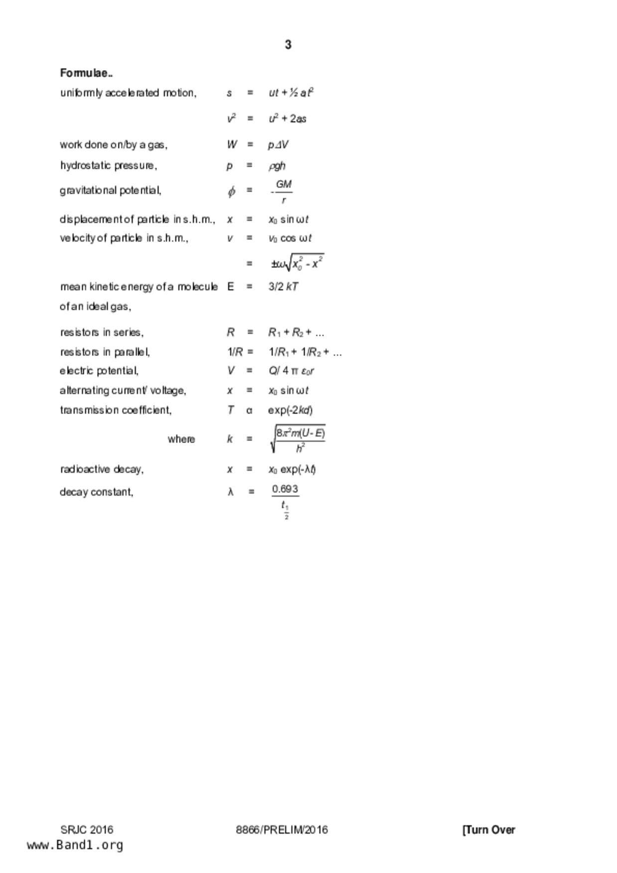 JC2Physics試卷
