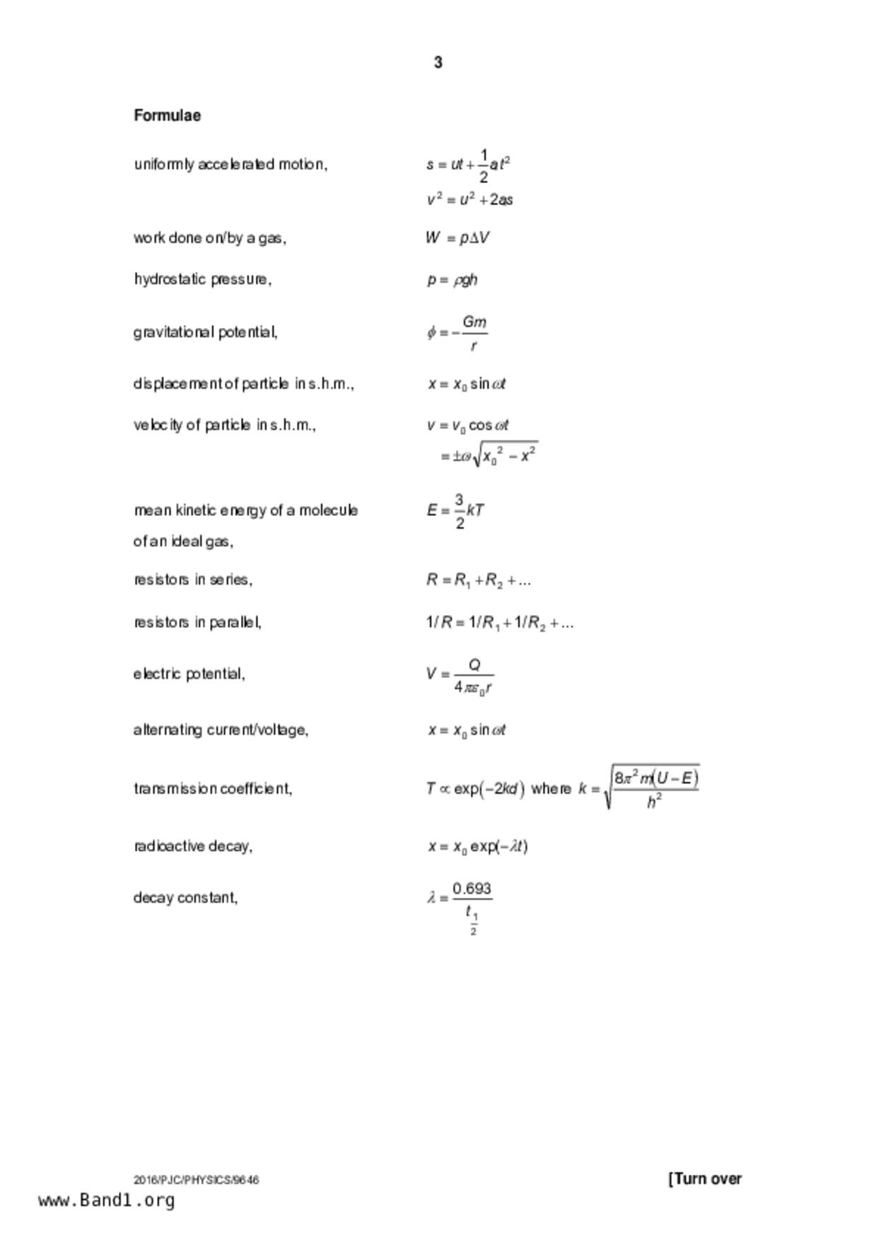JC2Physics試卷