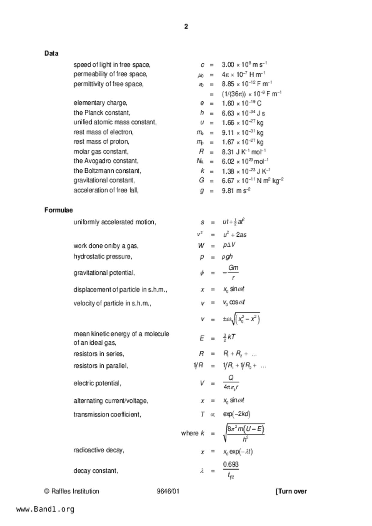 JC2Physics試卷