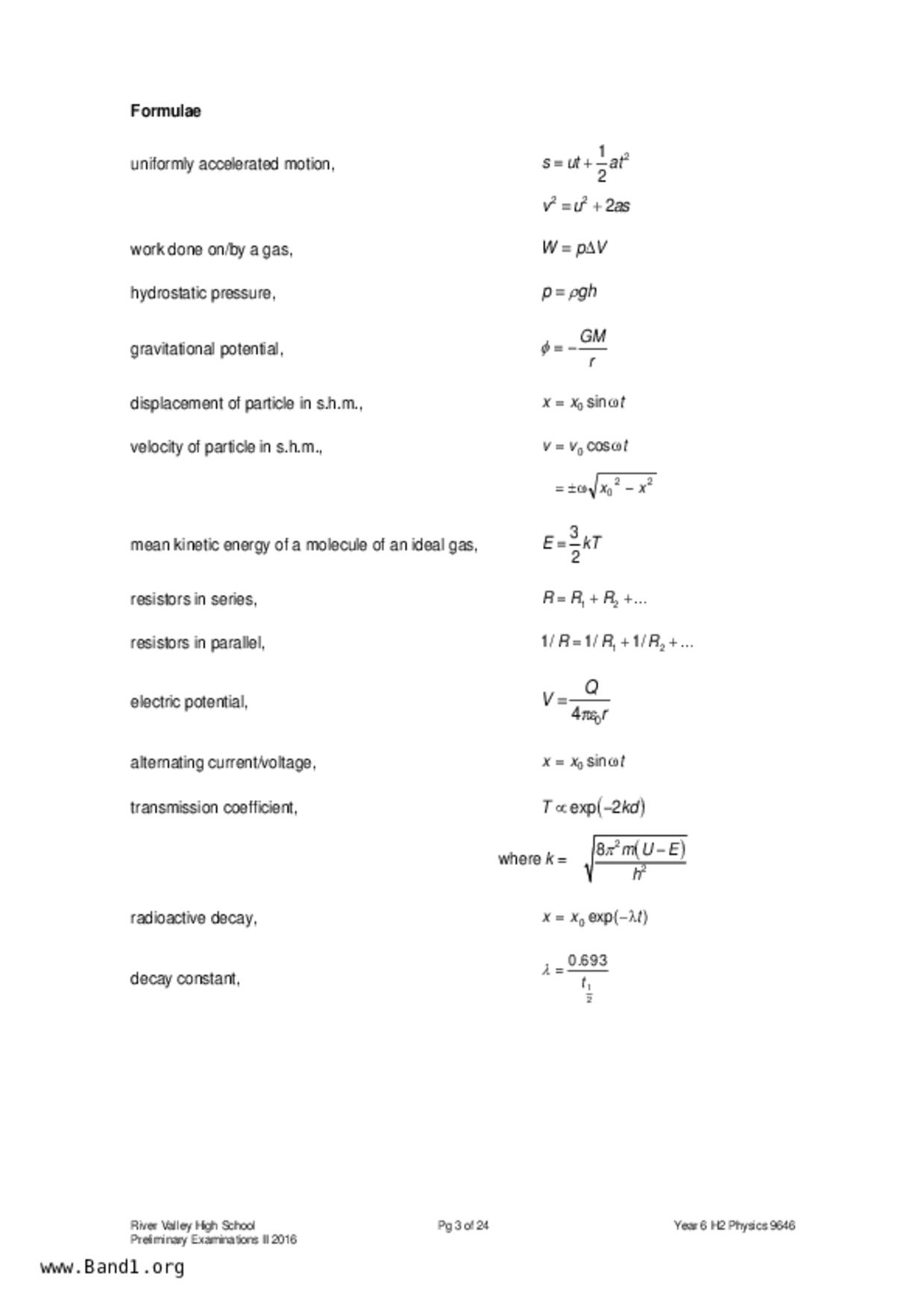JC2Physics試卷