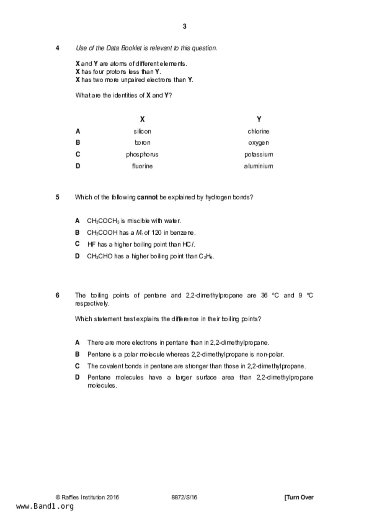 JC2Chemistry試卷